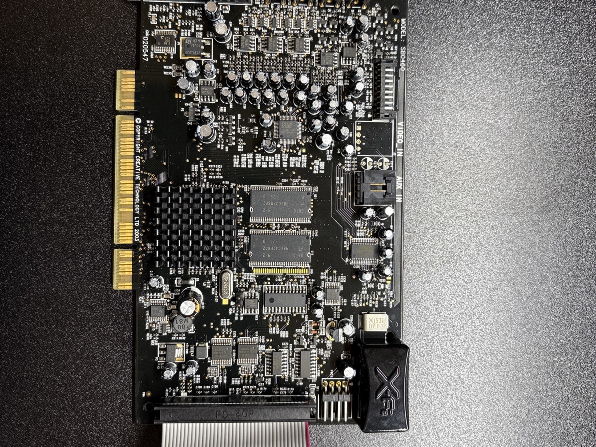 SOLD! Creative Labs Sound Blaster X-FI FATAL1TY Edition SB0460+SB0250