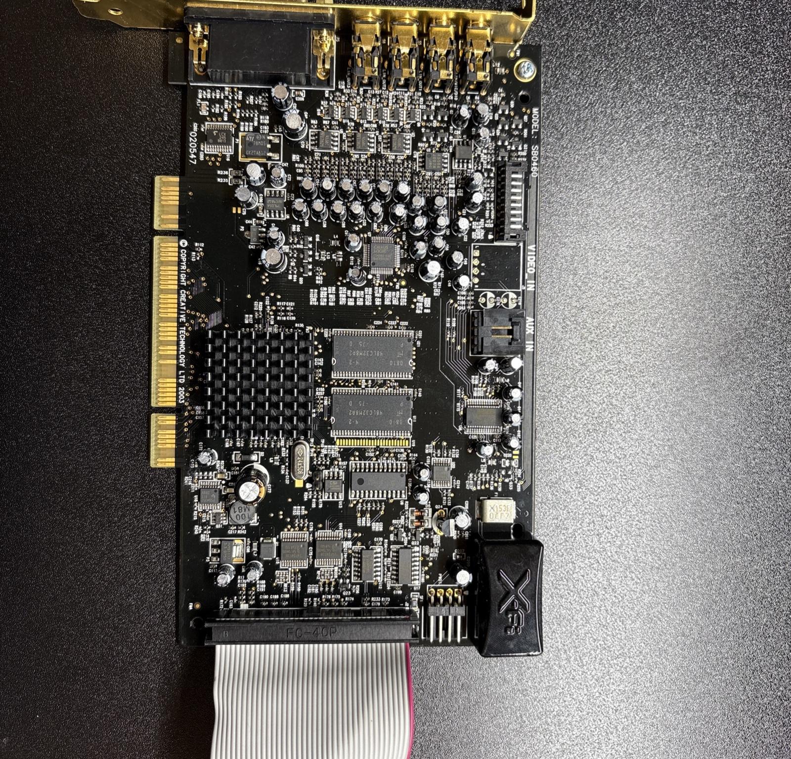 SOLD! Creative Labs Sound Blaster X-FI FATAL1TY Edition SB0460+SB0250