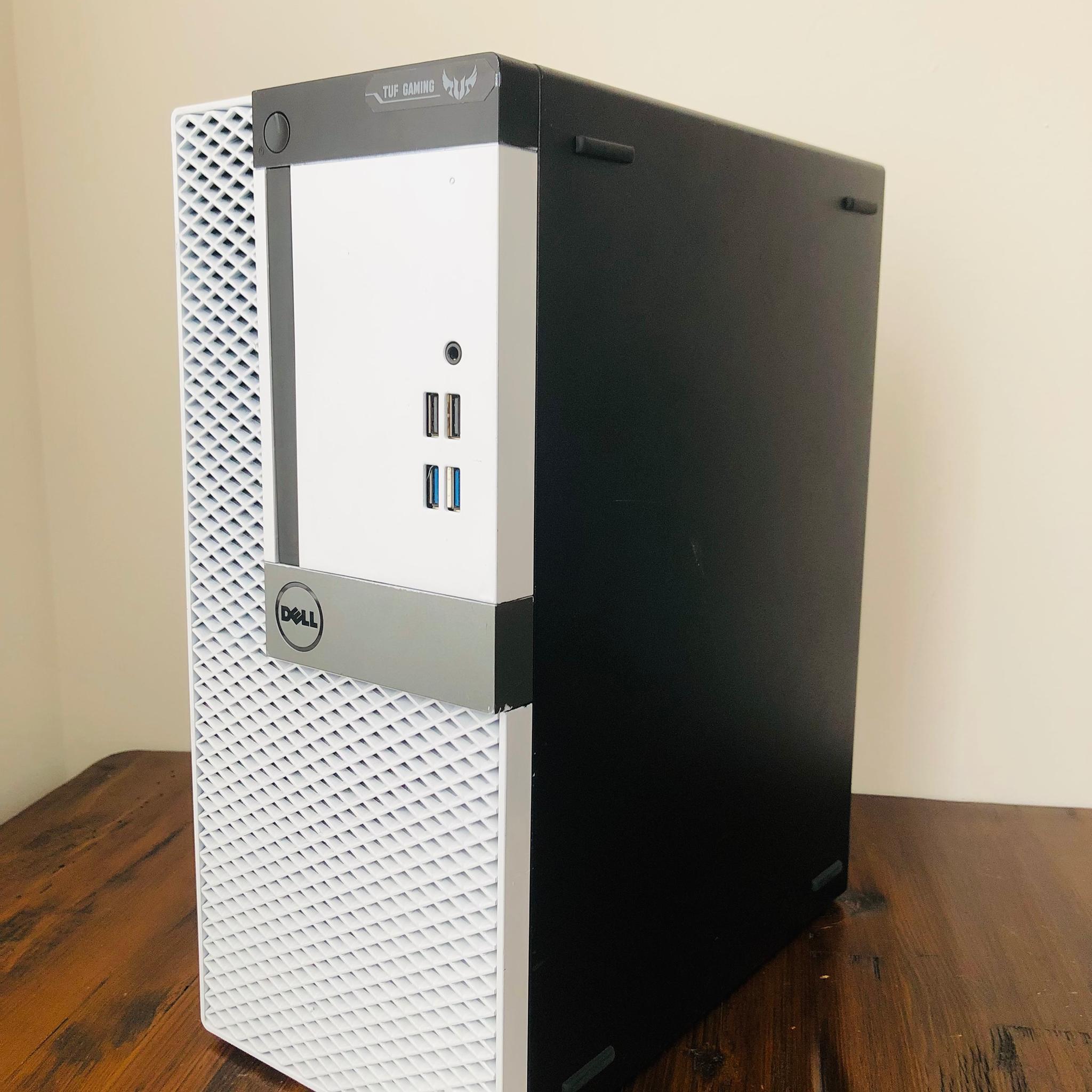 Custom White Gaming PC | Intel i5-6500 | RX 460 2GB | 8GB DDR3 | 120GB SSD 500GB HDD | Dell Optiplex