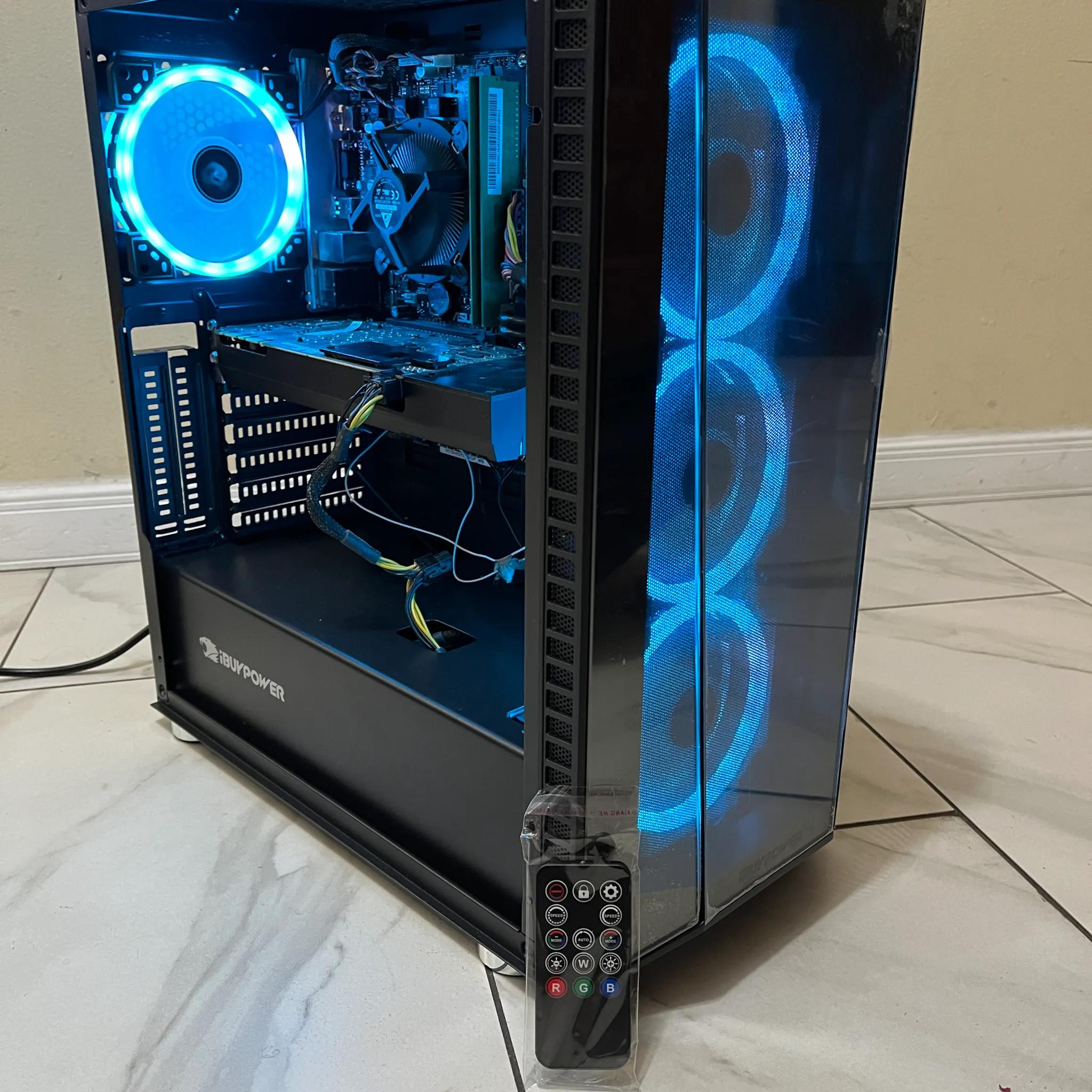 🟢🔵Budget Gaming PC– RGB Case w/ Remote- Intel i7-6700, GTX 970, Wi-Fi, 1.6 TB Storage & 12GB RAM 🔥🖥️