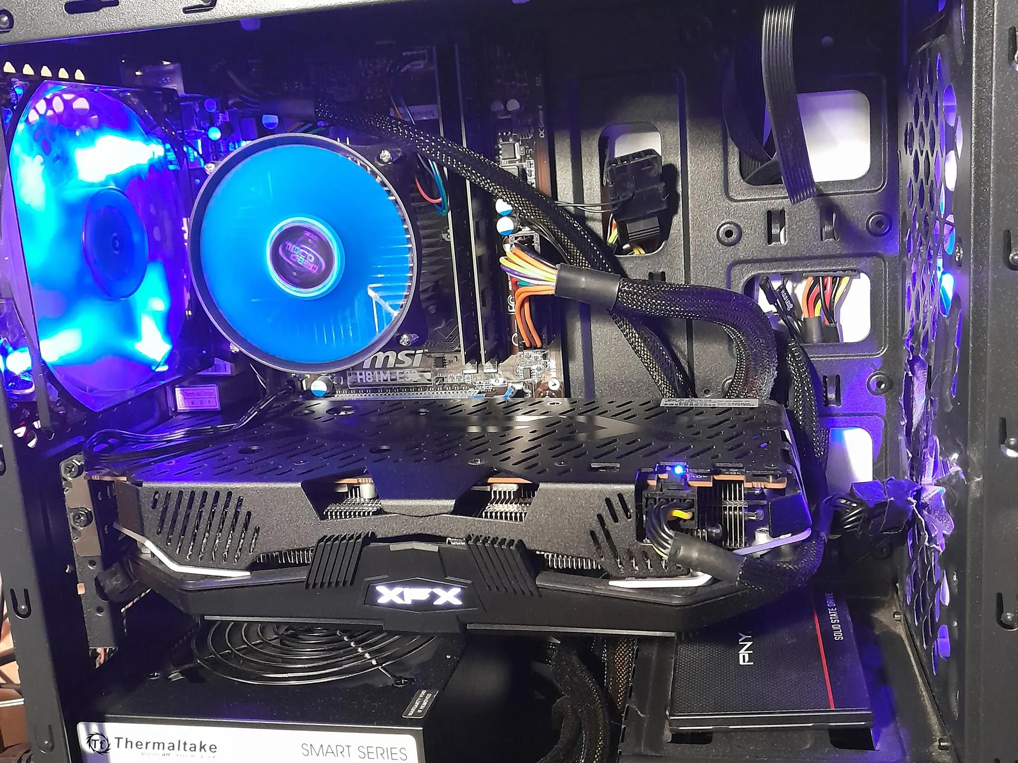 AAA gaming pc! i7-4790k with RX 5600XT and 222 gb SSD. BONUS 60HZ TV! Fortnite, MW3 2023 ready!