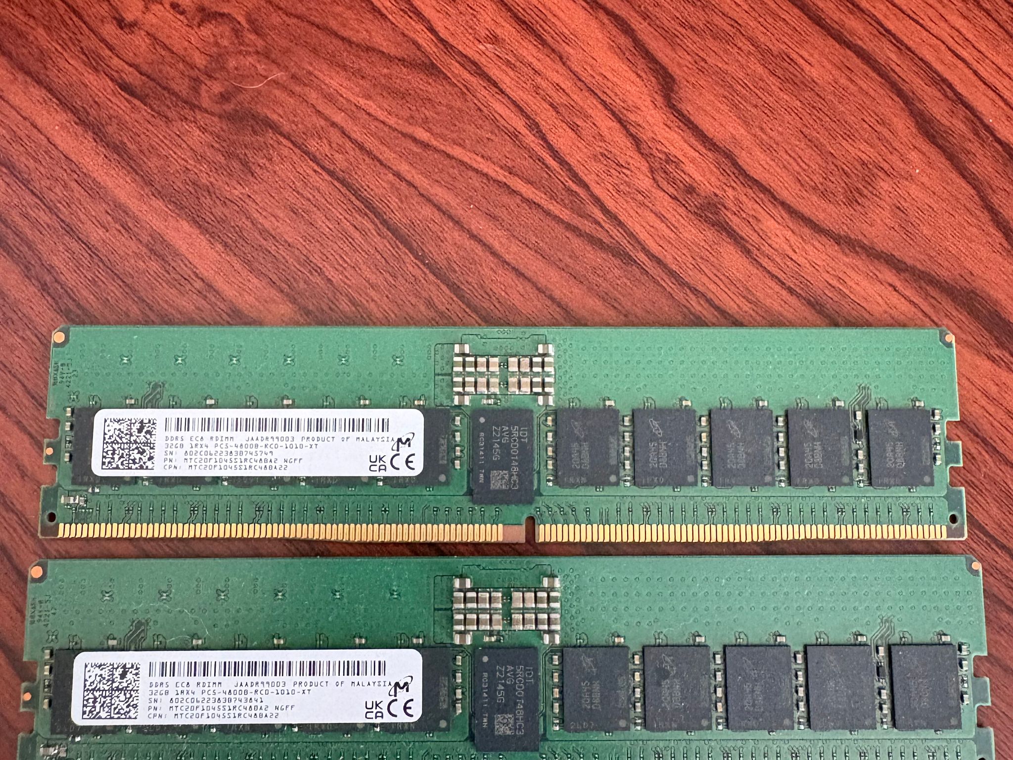 Micron 64GB EC8 RDIMM Server RAM Kit