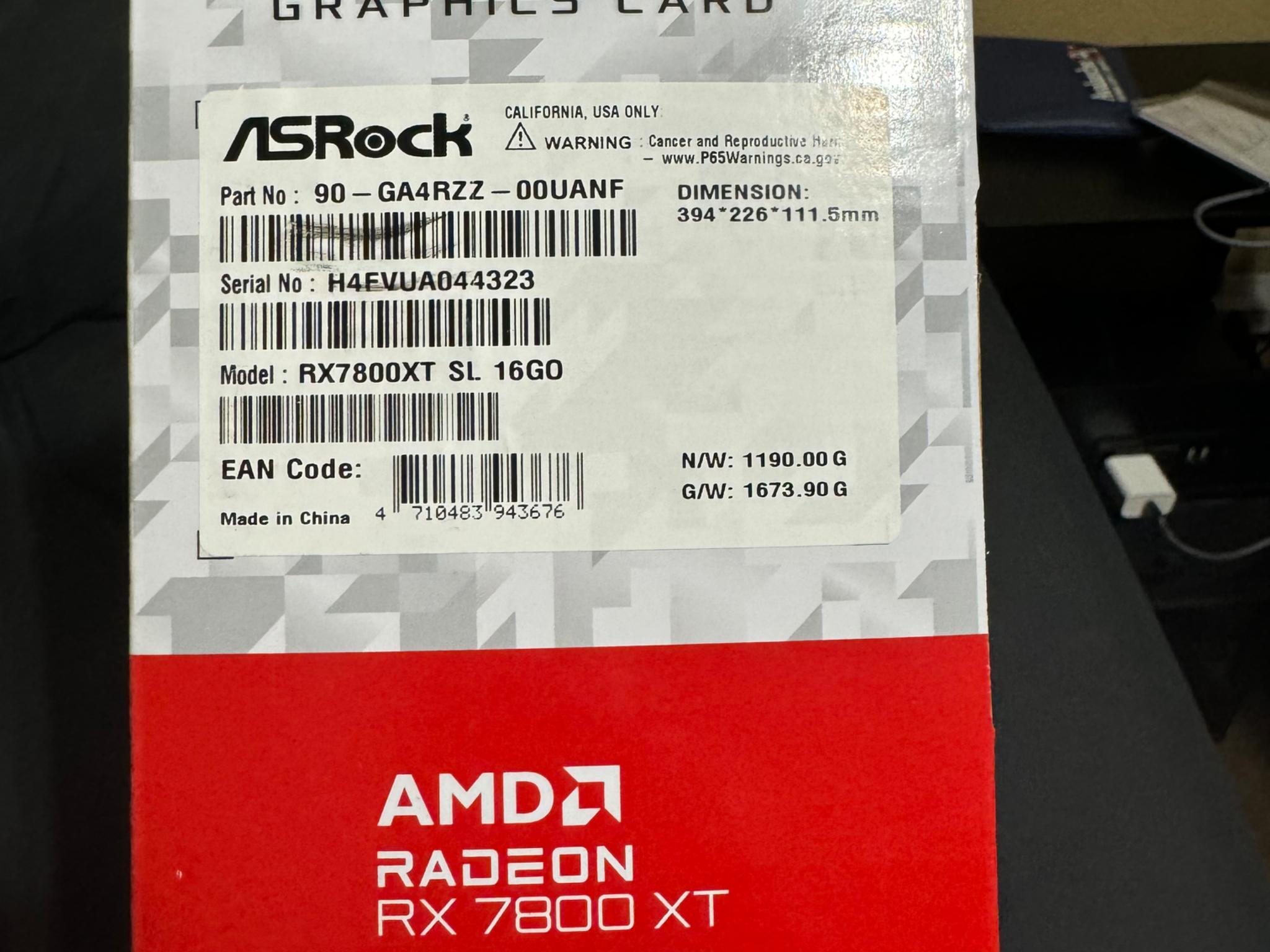 Asrock Steel Legend 7800XT