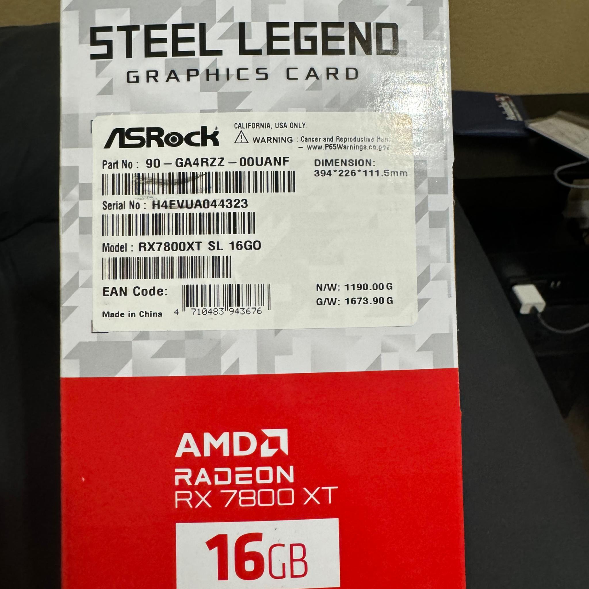 Asrock Steel Legend 7800XT