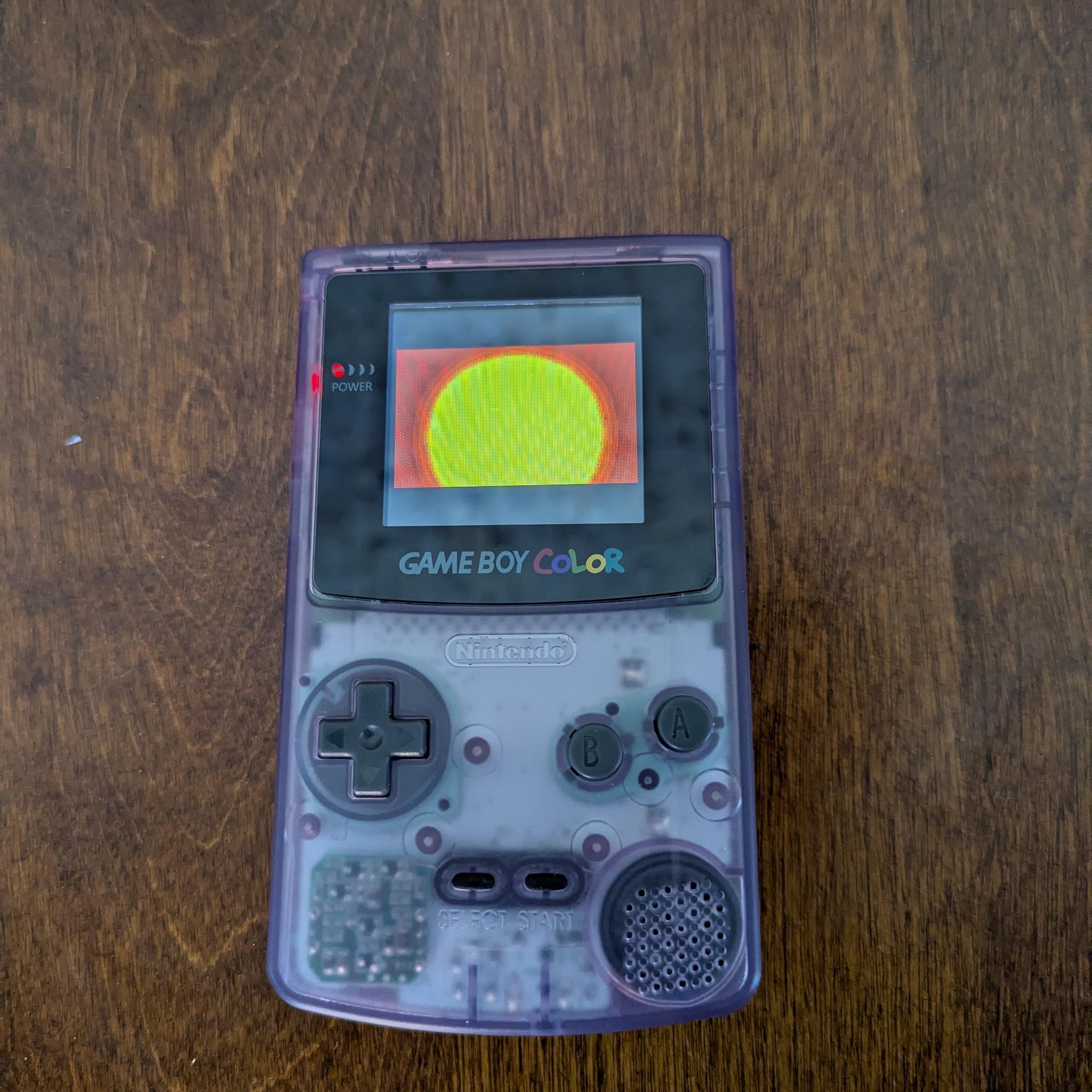 Restored Game Boy Color GBC with New Backlit IPS LCD Screen