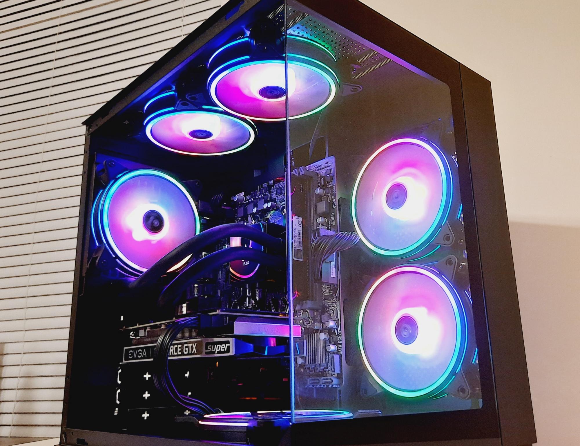 ⚡Liquid Cooled Gaming PC - Ryzen 5 1600/16GB RAM/1TB SSD - Nvidia GTX 1660 Super