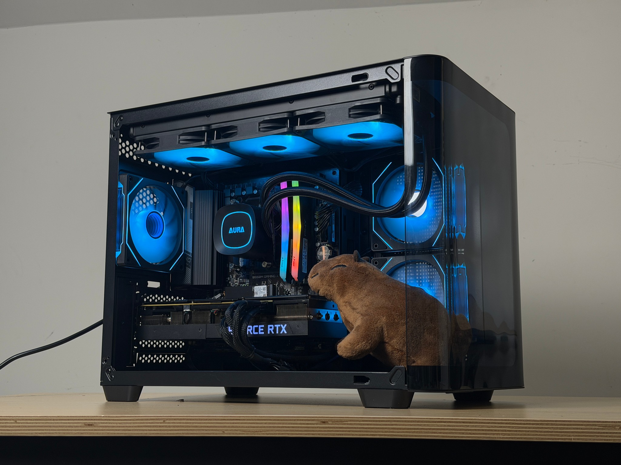 🖤♠️ Black 1440p Gaming PC ♠️🖤 RTX 3080 | Ryzen 5 5600 | 32GB RAM | 1TB SSD - WiFi, BlueTooth