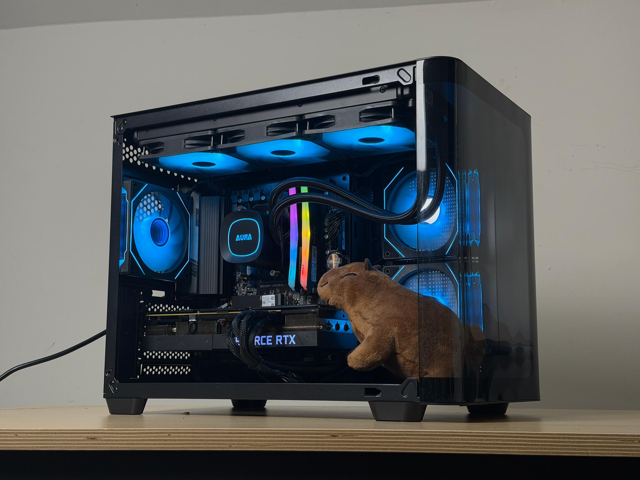 🖤♠️ Black 1440p Gaming PC ♠️🖤 RTX 3080 | Ryzen 5 5600 | 32GB RAM | 1TB SSD - WiFi, BlueTooth
