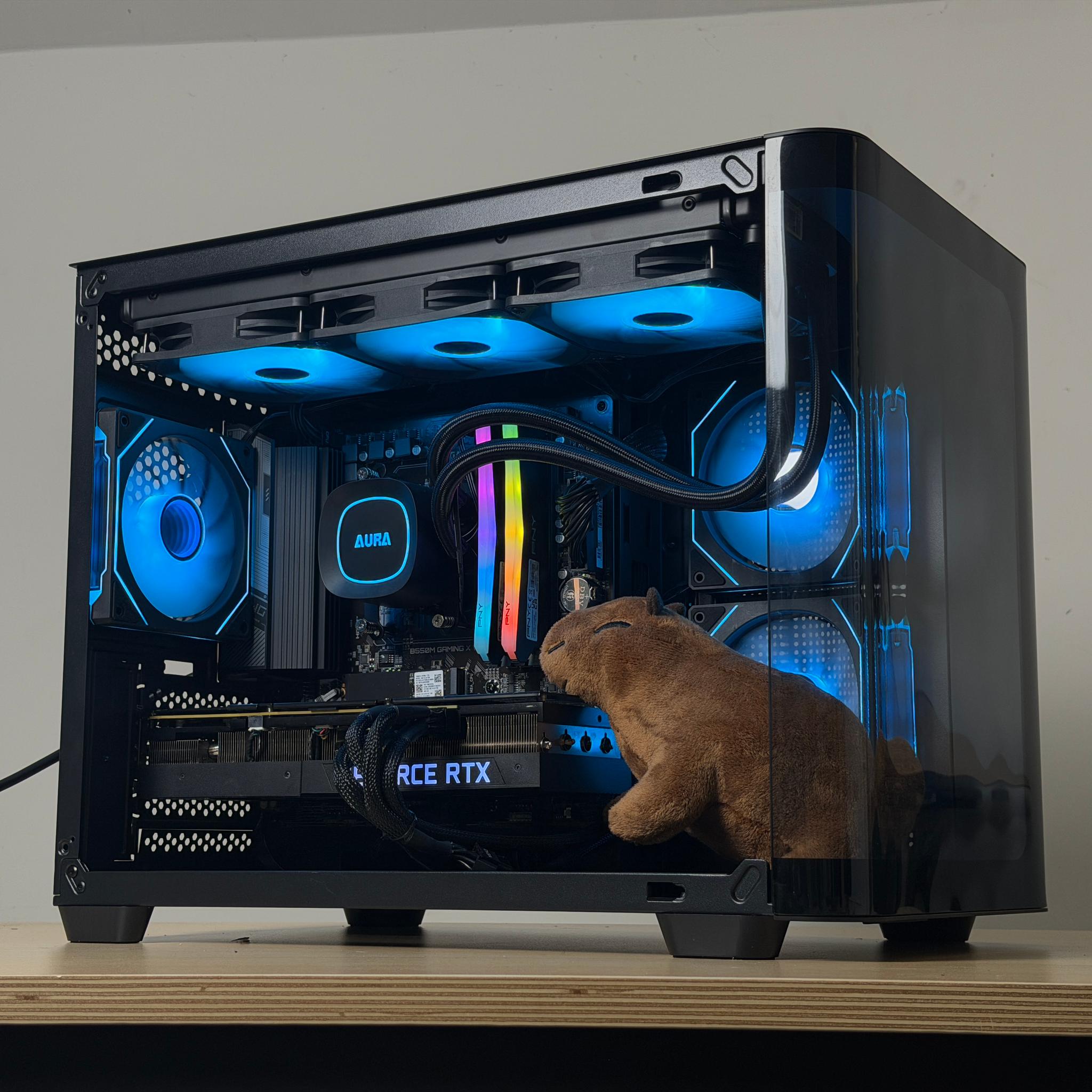🖤♠️ Black 1440p Gaming PC ♠️🖤 RTX 3080 | Ryzen 5 5600 | 32GB RAM | 1TB SSD - WiFi, BlueTooth