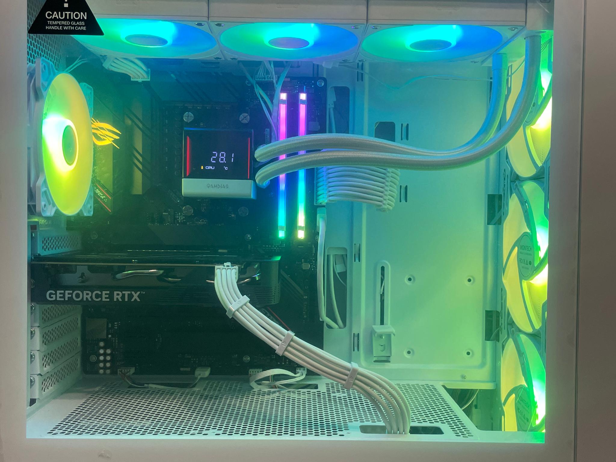 🐺❄️ ARCTIC PREDATOR ❄️🐺  RTX 4060 | Ryzen 5 5600X | ROG Strix WiFi | Liquid Cooled