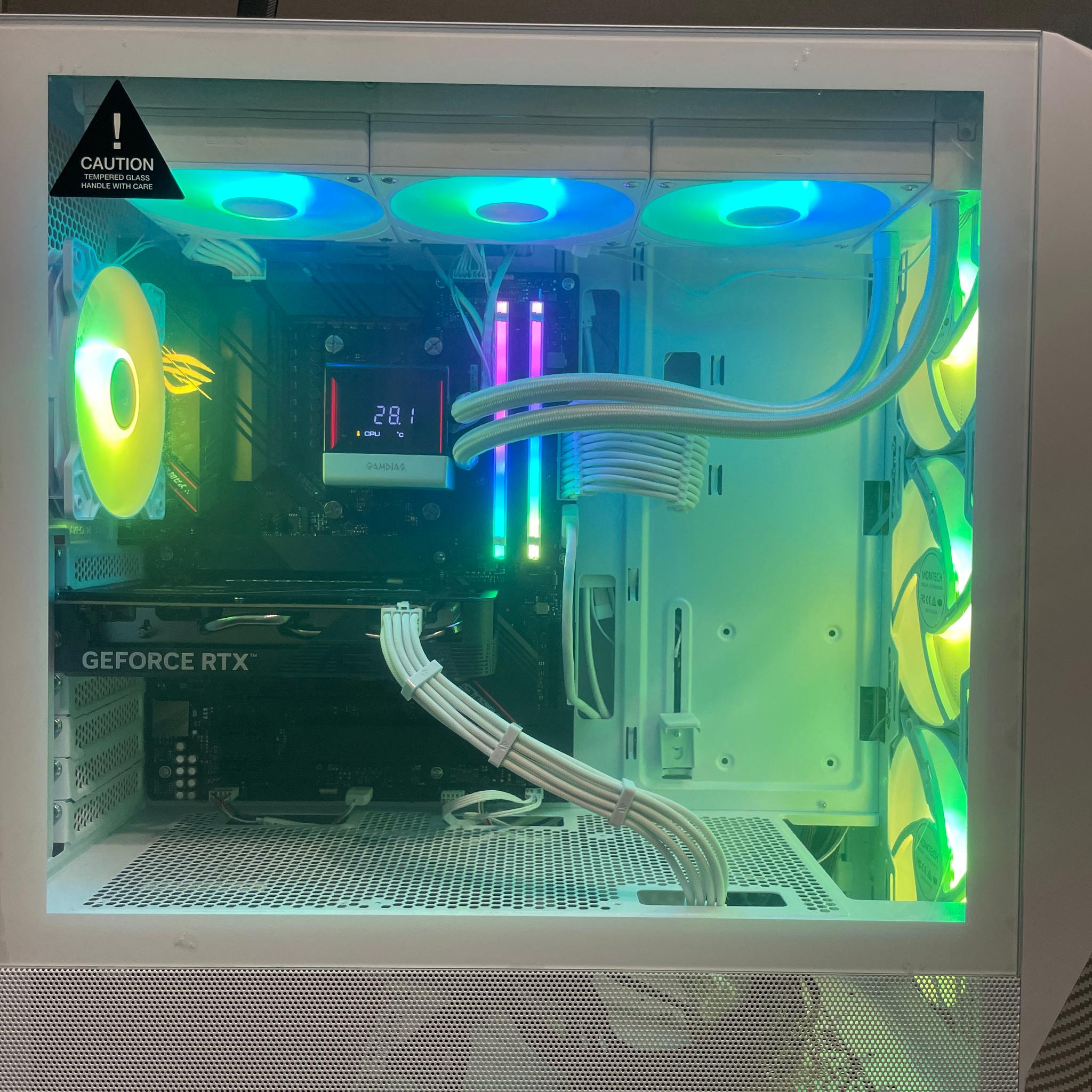 🐺❄️ ARCTIC PREDATOR ❄️🐺  RTX 4060 | Ryzen 5 5600X | ROG Strix WiFi | Liquid Cooled