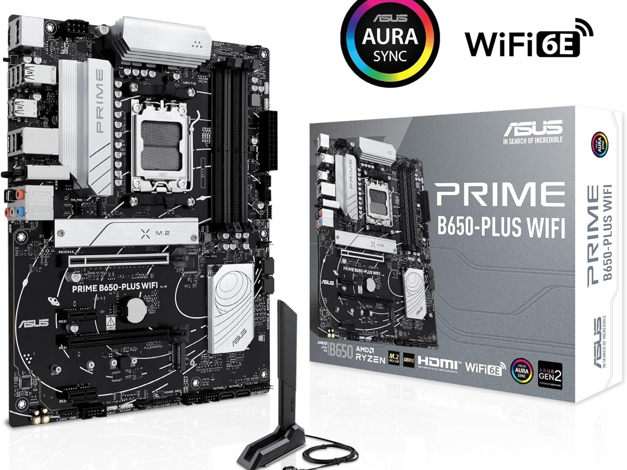 ASUS PRIME B650-PLUS WIFI AMD B650 AM5 Ryzen™ Desktop 9000 8000 & 7000 ATX motherboard