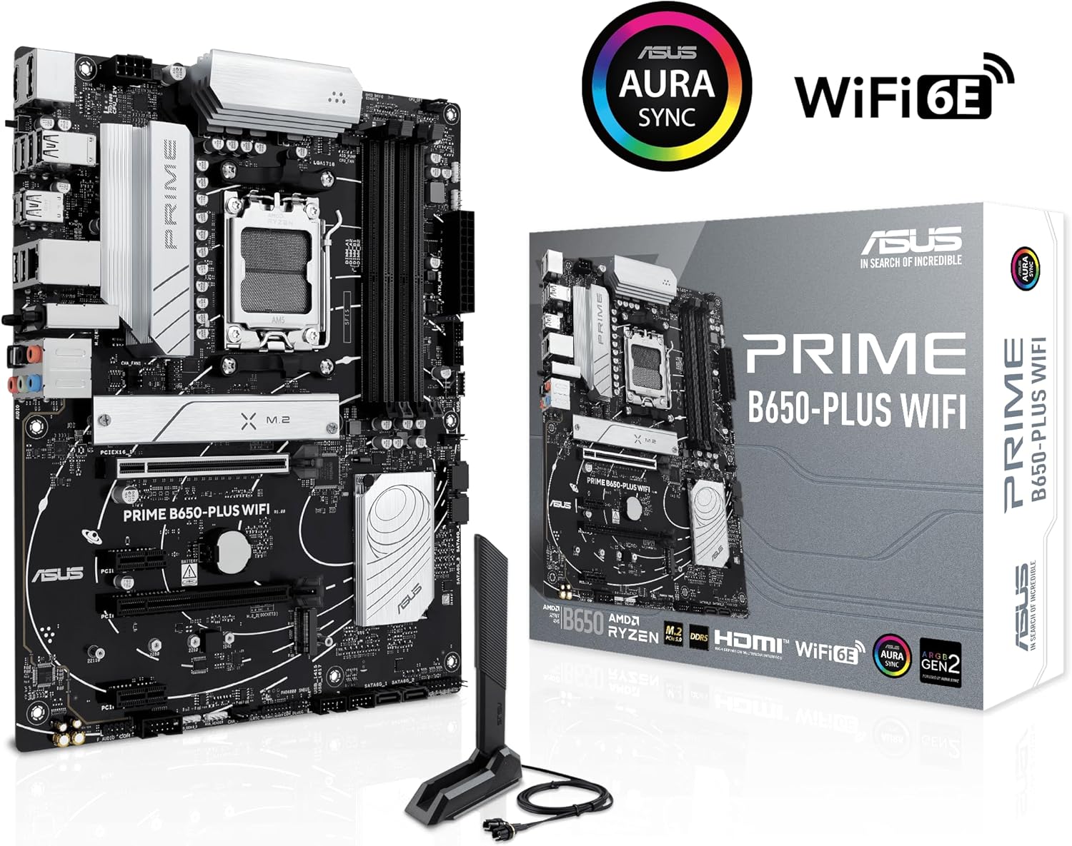 ASUS PRIME B650-PLUS WIFI AMD B650 AM5 Ryzen™ Desktop 9000 8000 & 7000 ATX motherboard