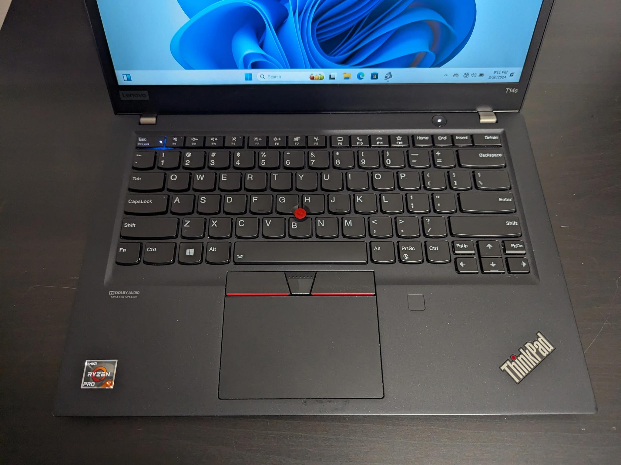 ThinkPad T14s Gen 1 AMD | Ryzen 7 8-Core, 16GB, 500GB | Grade B+