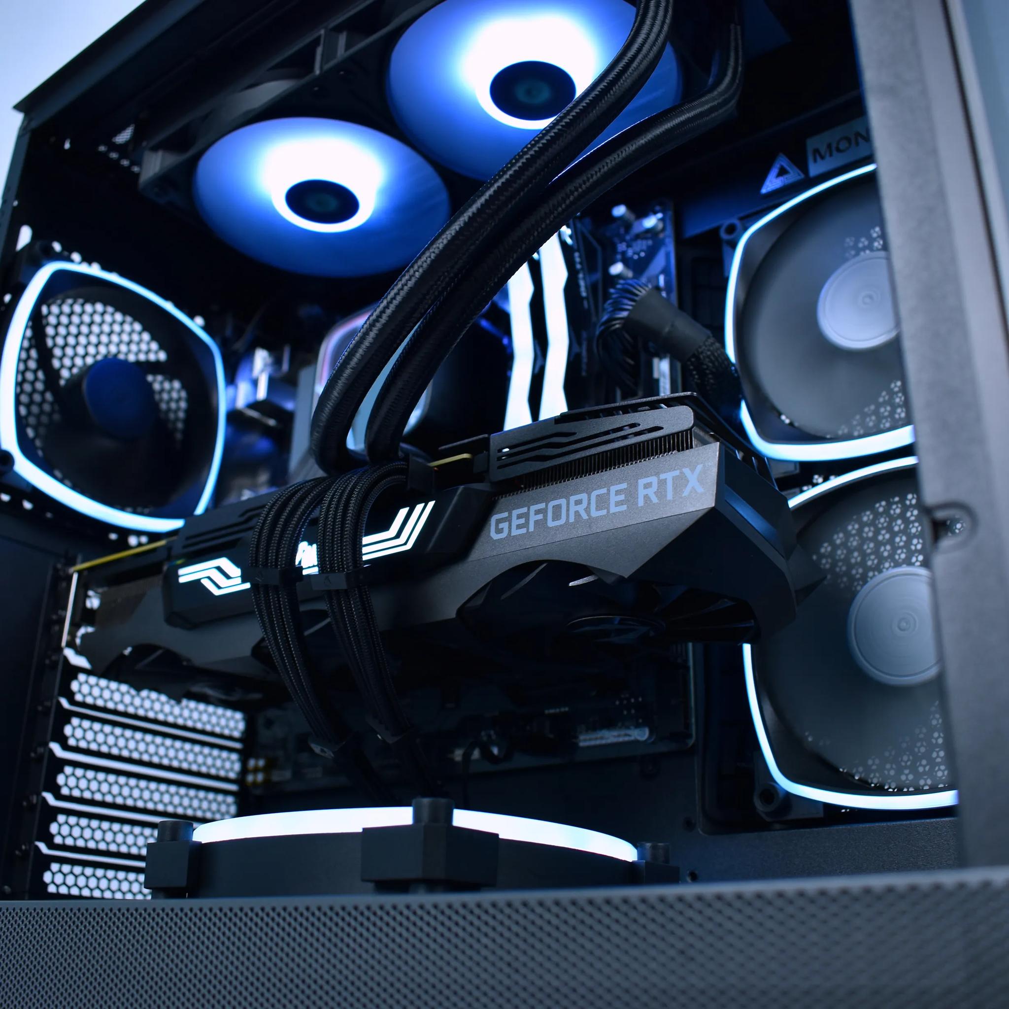 🦇DARK KNIGHT🦇 Ultimate 4k/1440p PC | Ryzen 7600x, RTX 3080, 32GB DDR5, 1TB NVME | Forge Custom PC