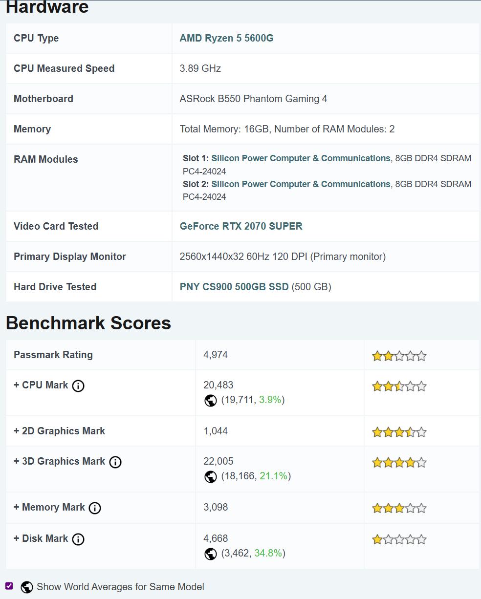 RTX 2070S | Ryzen 5 5600G | 16GB | 2.5 TB | Launchbox