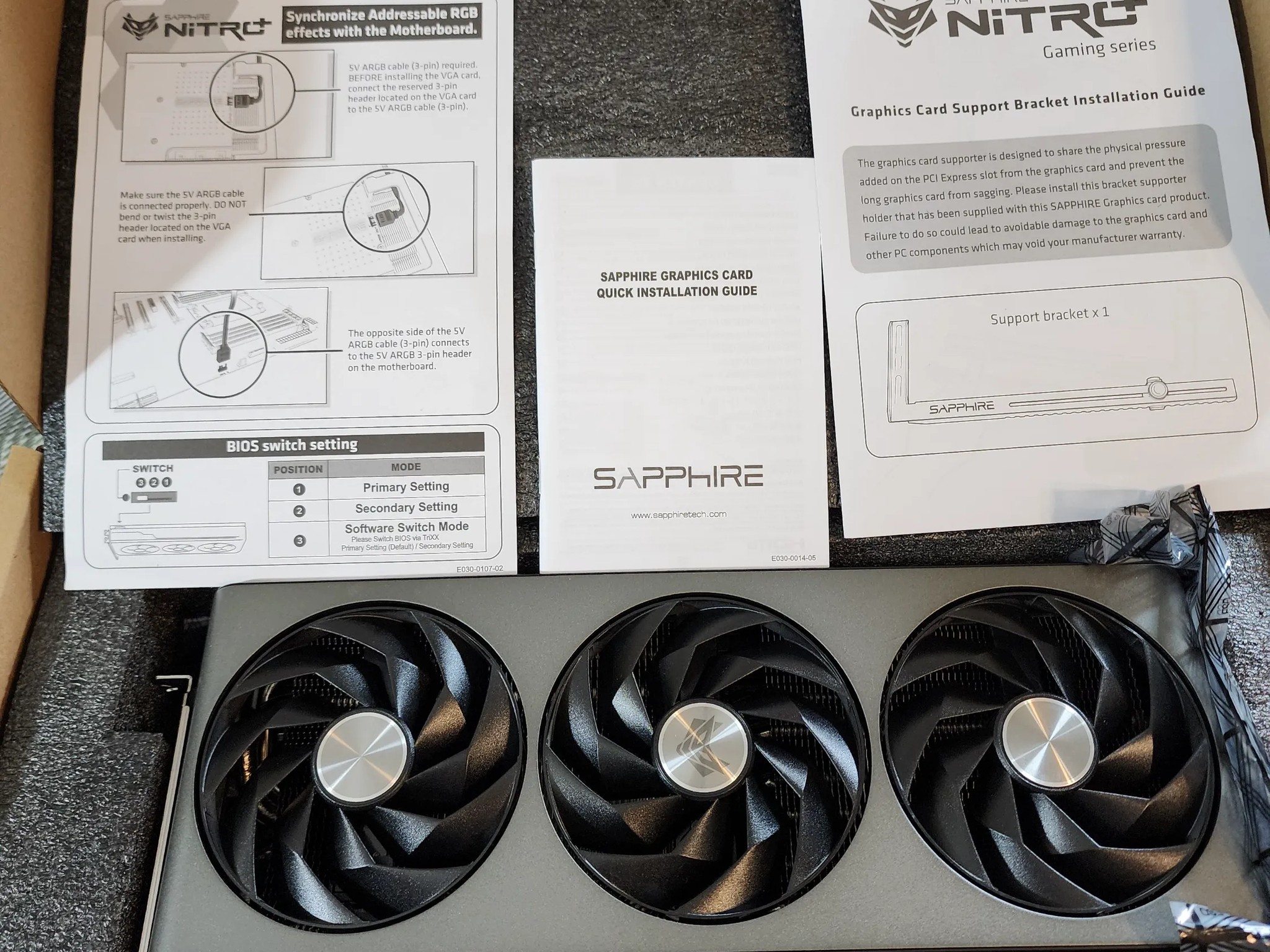 Sapphire NITRO+ AMD Radeon™ RX 7900 XTX Vapor-X 24GB  7900XTX
