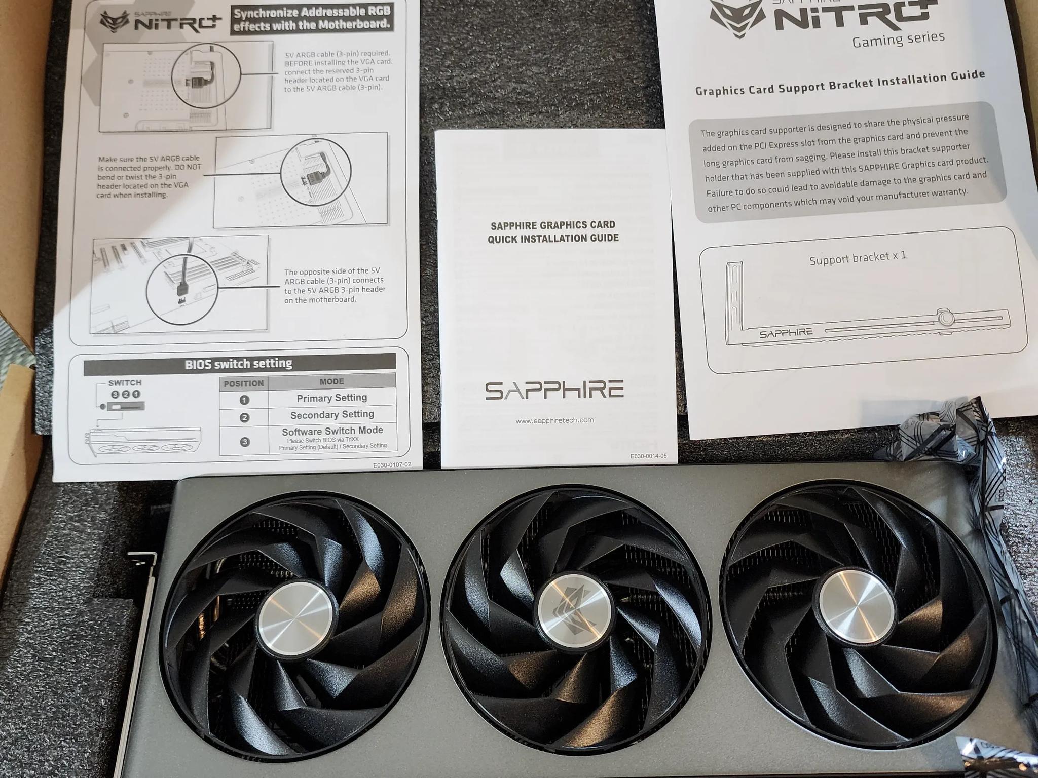 Sapphire NITRO+ AMD Radeon™ RX 7900 XTX Vapor-X 24GB  7900XTX