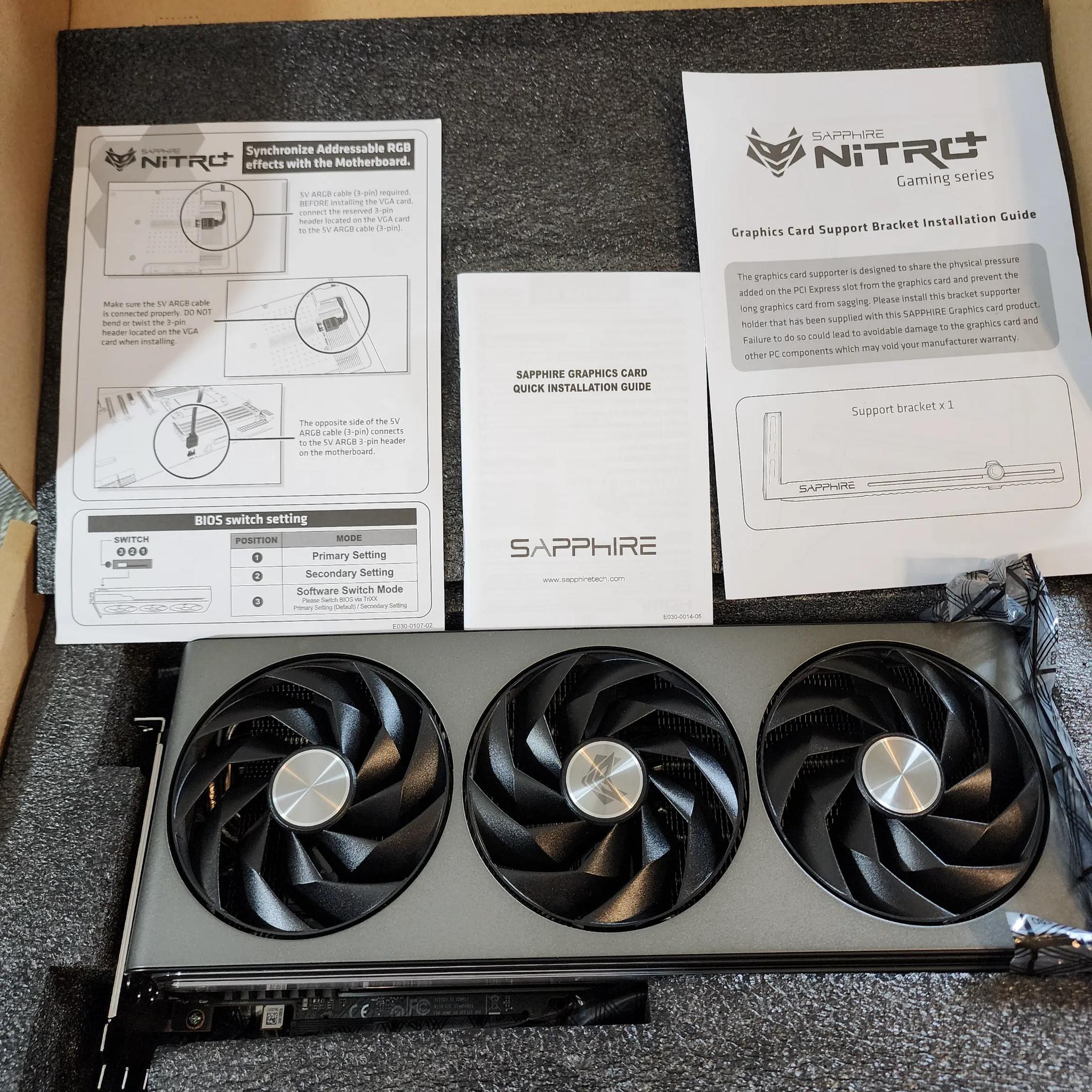 Sapphire NITRO+ AMD Radeon™ RX 7900 XTX Vapor-X 24GB  7900XTX