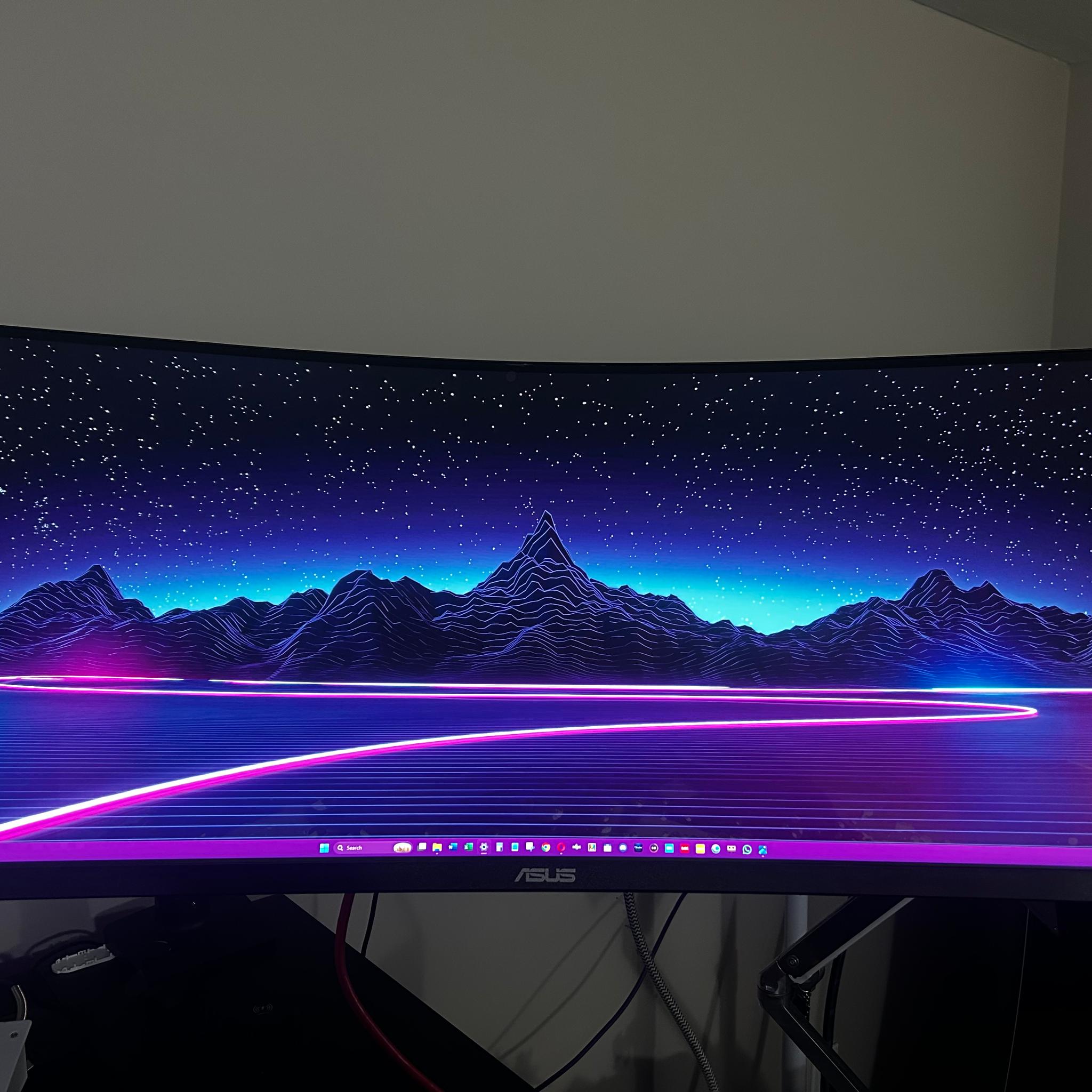 ASUS 34" 2K UWQHD (3440 x 1440) 165Hz UltraWide Curved Screen Gaming Monitor (VG34VQL1B)