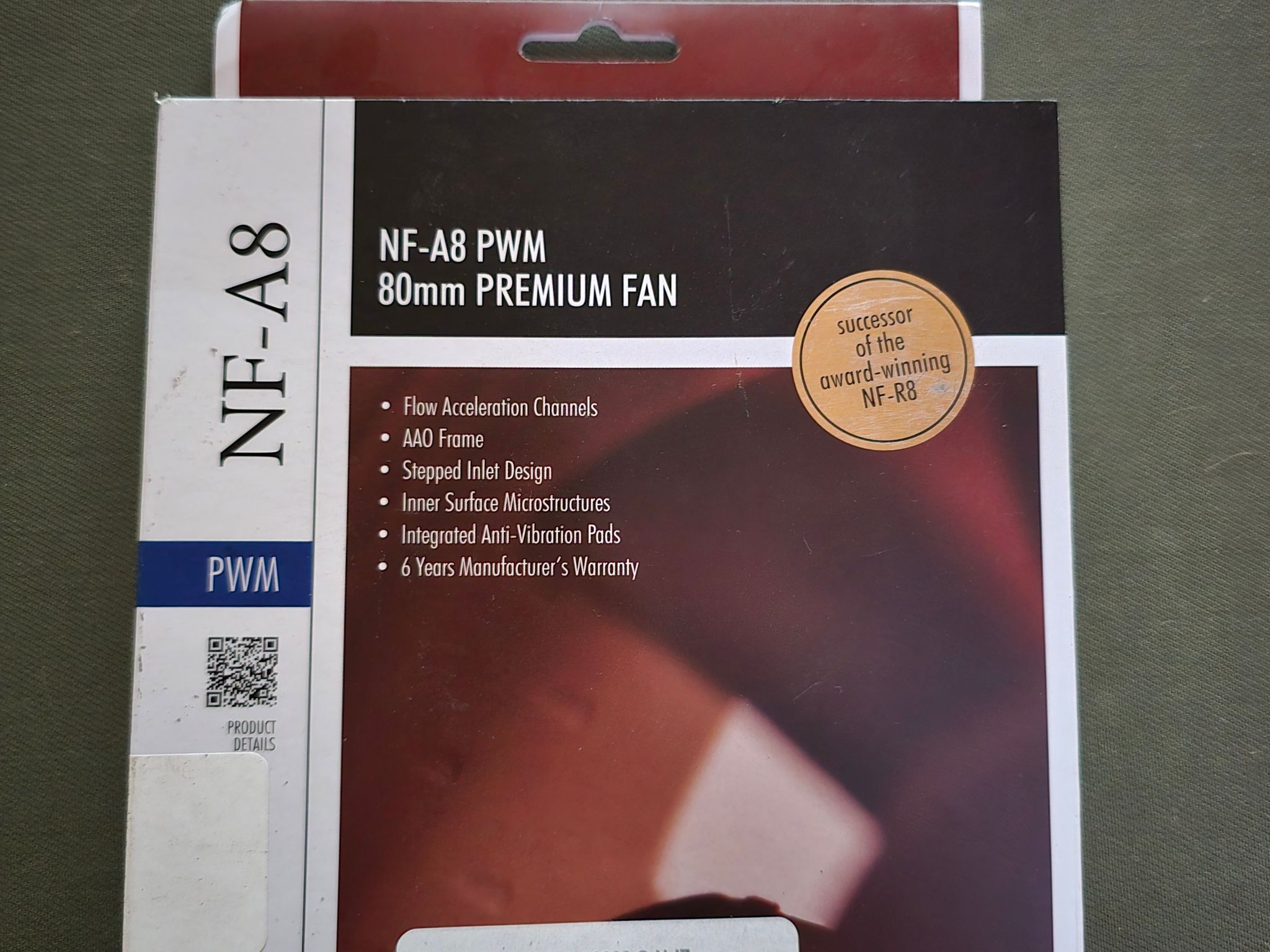 Noctua NF-A8 PWM, Premium Quiet Fan, 4-Pin (80mm, Brown) new