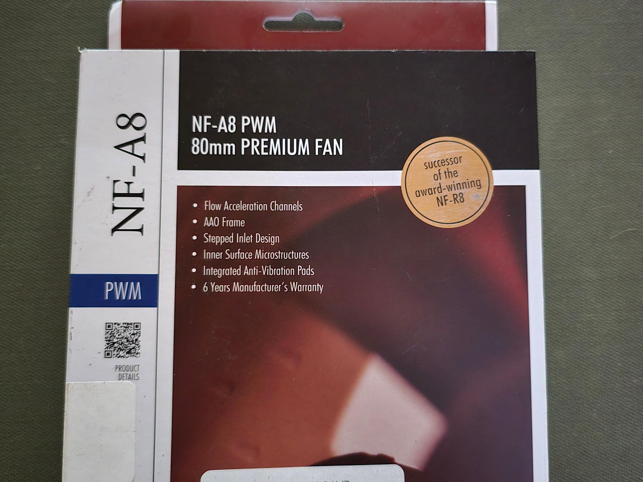 Noctua NF-A8 PWM, Premium Quiet Fan, 4-Pin (80mm, Brown) new