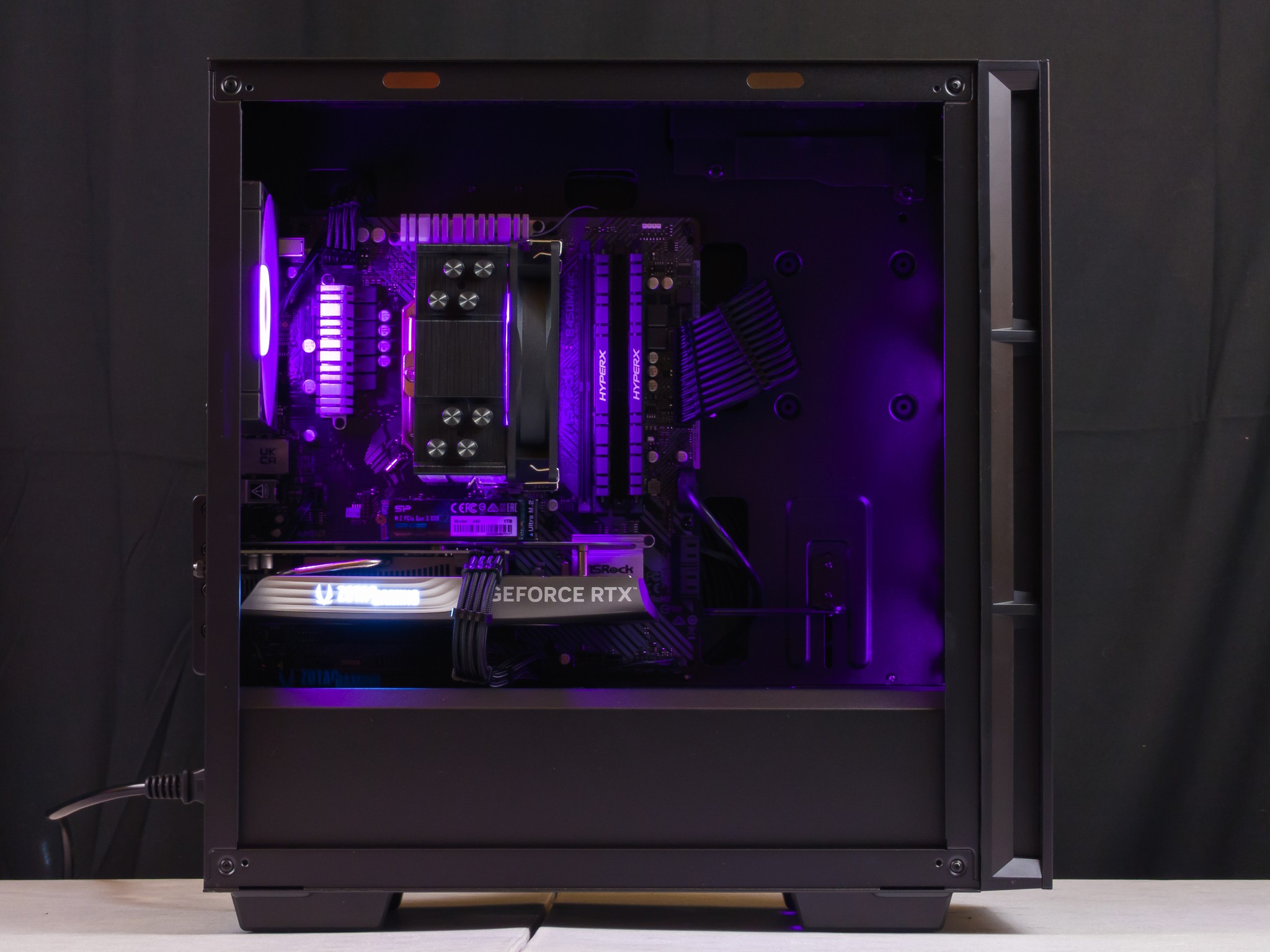 💜🖤 RTX 4060 / Ryzen 7 3700X / 16GB Gaming PC 🖤💜