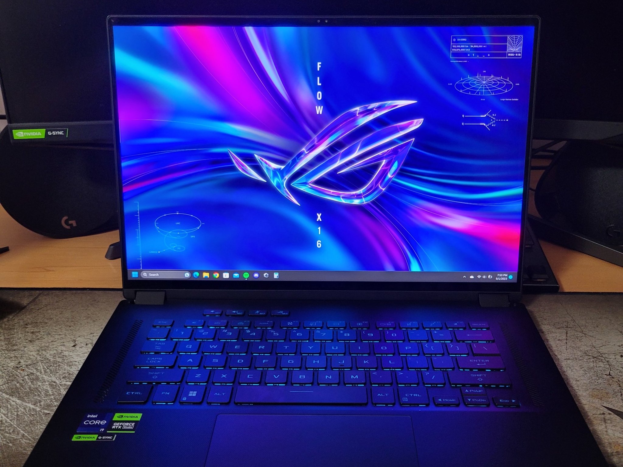 ASUS ROG Flow X16 Gaming Laptop QHD+ RTX 4070 Intel Core i9 32GB RAM 1TB SSD