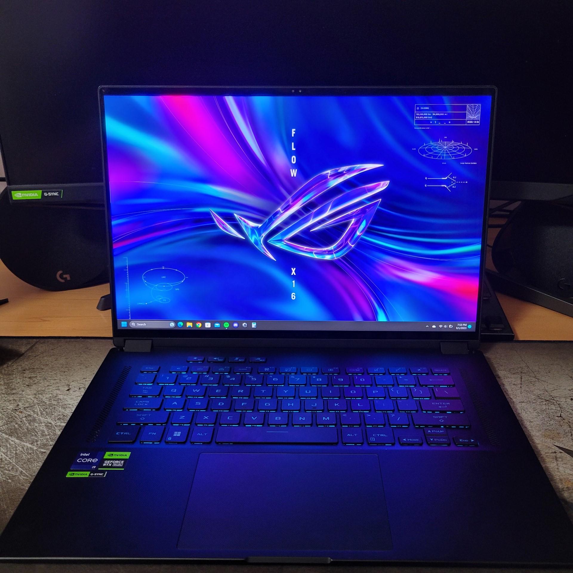 ASUS ROG Flow X16 Gaming Laptop QHD+ RTX 4070 Intel Core i9 32GB RAM 1TB SSD