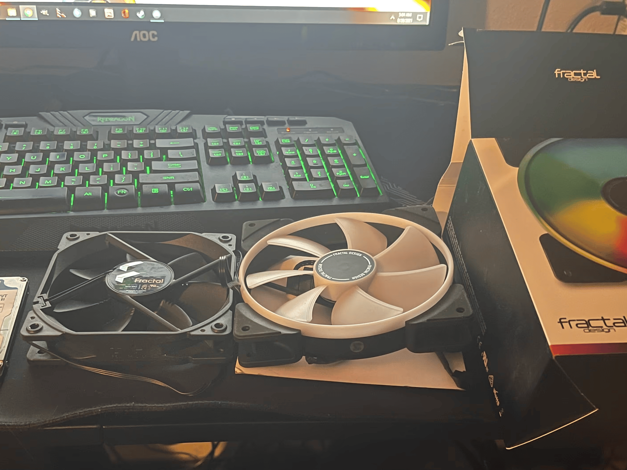 Never Used Fractal Prisma AL-14 + Fractal GP-12 & Bonus 500GB HDD