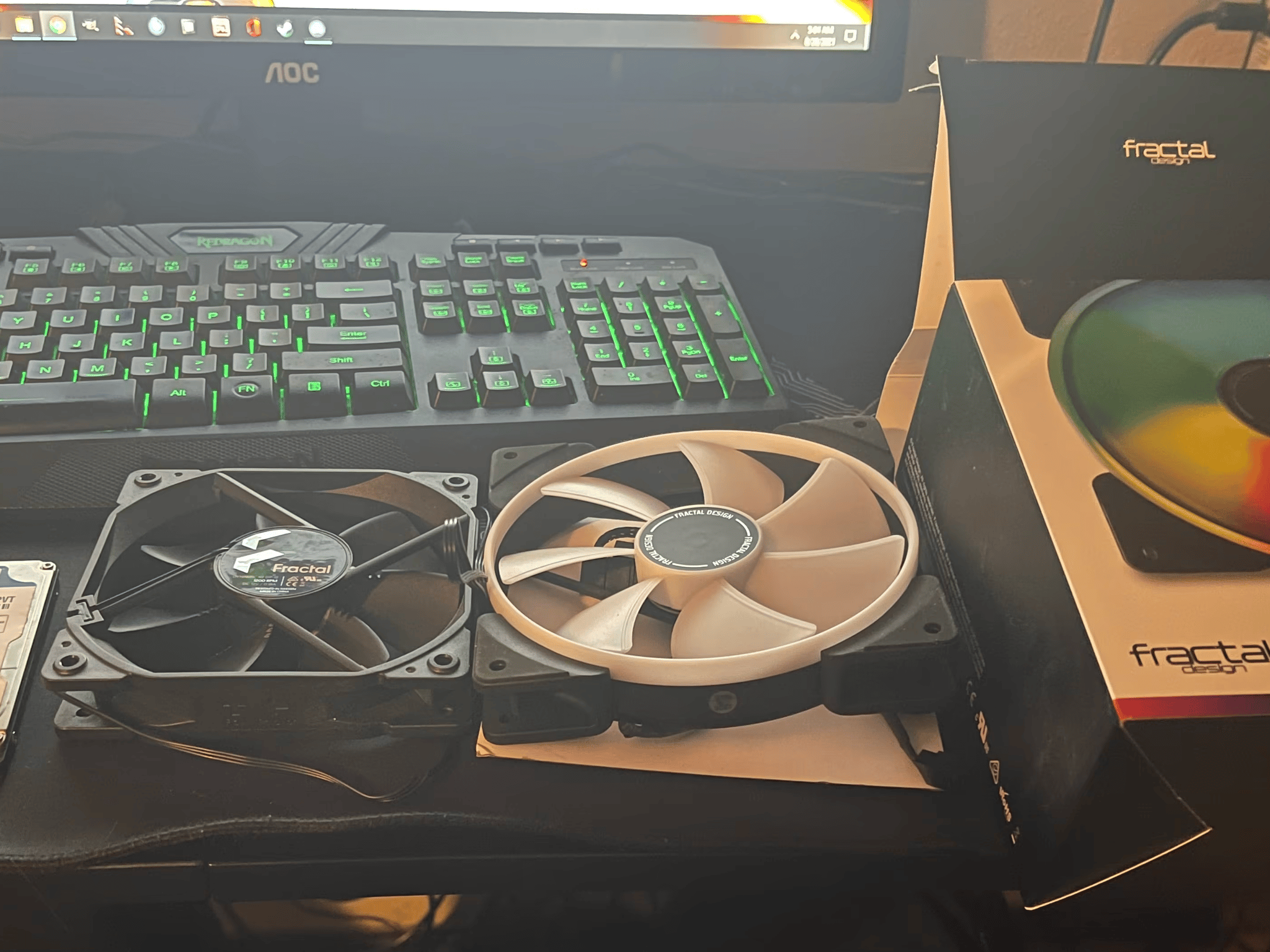 Never Used Fractal Prisma AL-14 + Fractal GP-12 & Bonus 500GB HDD