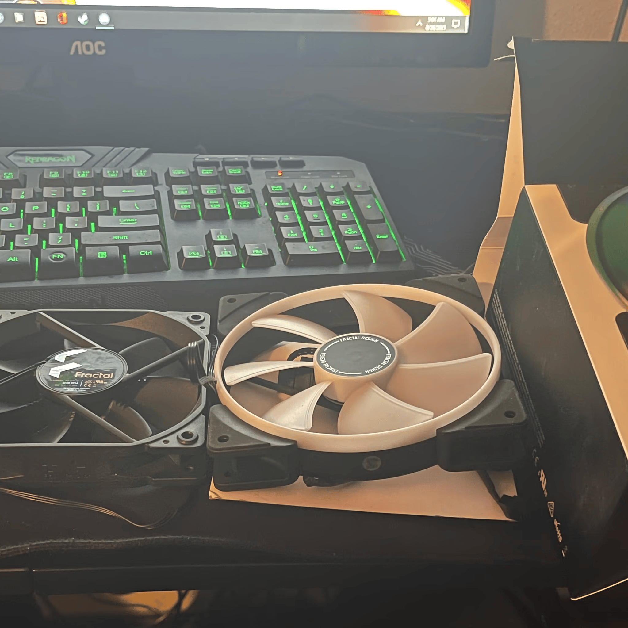 Never Used Fractal Prisma AL-14 + Fractal GP-12 & Bonus 500GB HDD