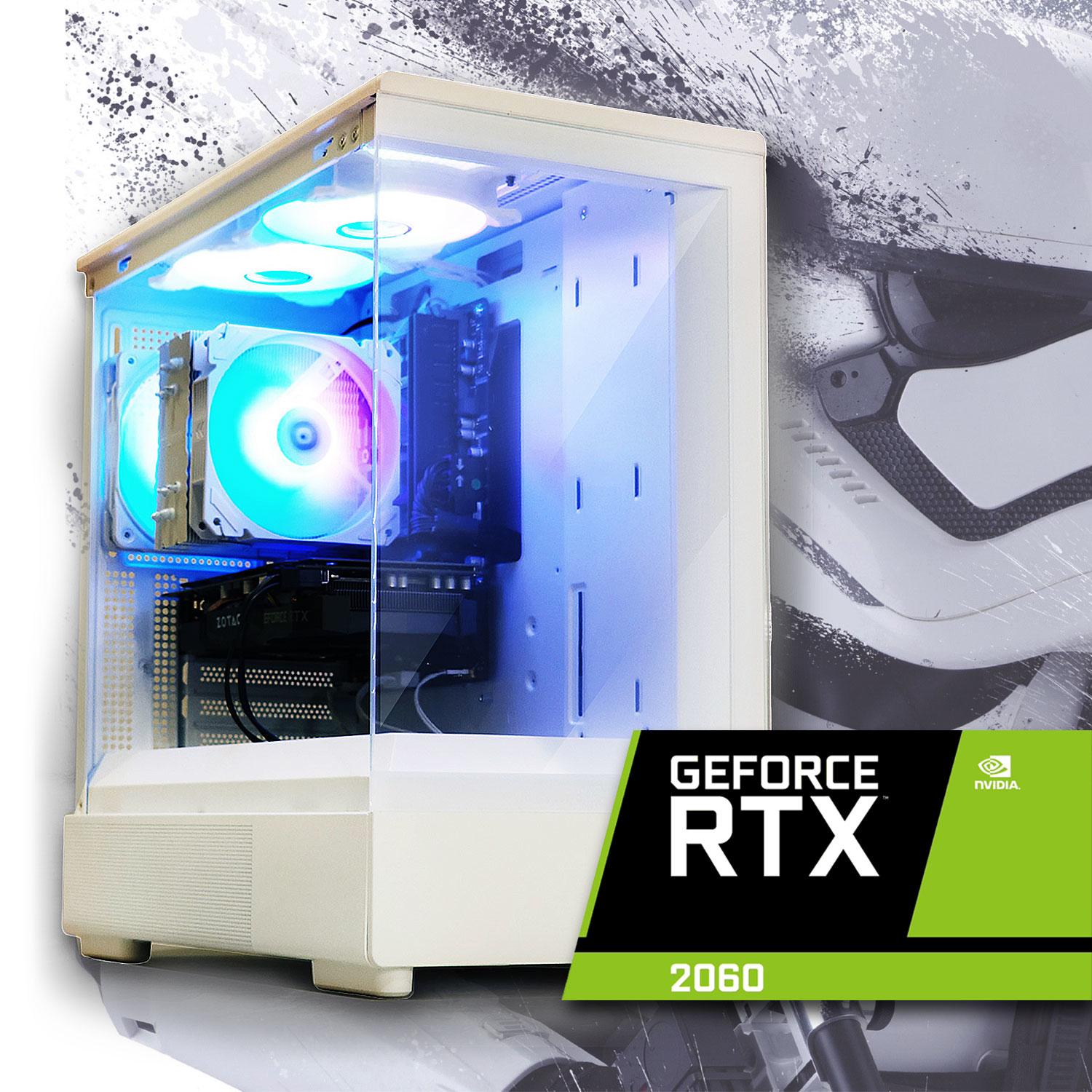 🧊 Pure Performance Gaming PC | RTX 2060, RYZEN 5 2600, 16GB DDR4, 512GB M.2 + 500GB HDD, WIFI & BT
