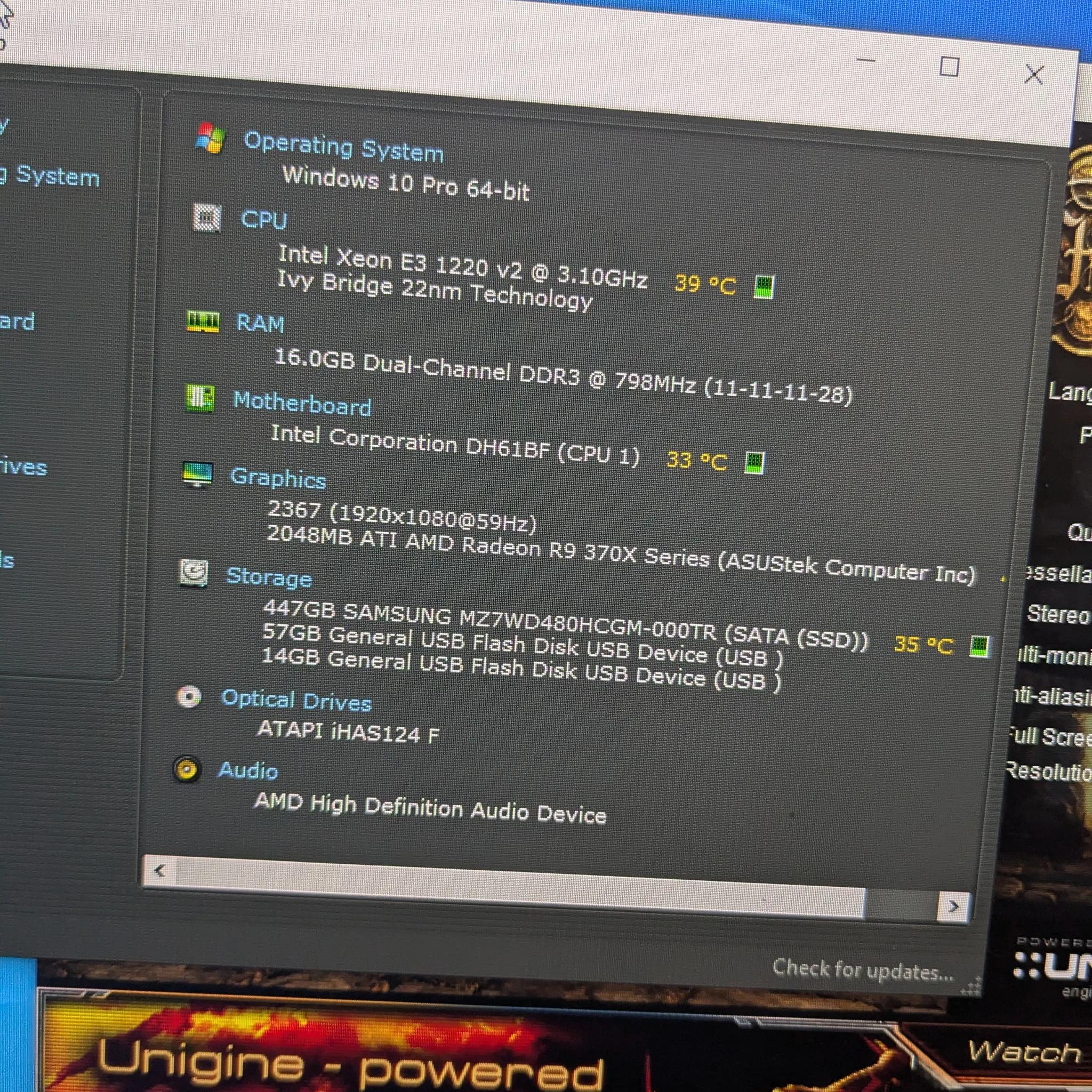 SCRATCH AND DENT Xeon 1220v2 (Same as i5-3450), 16GB RAM, 480GB SSD, R9 370 2GB, Win10