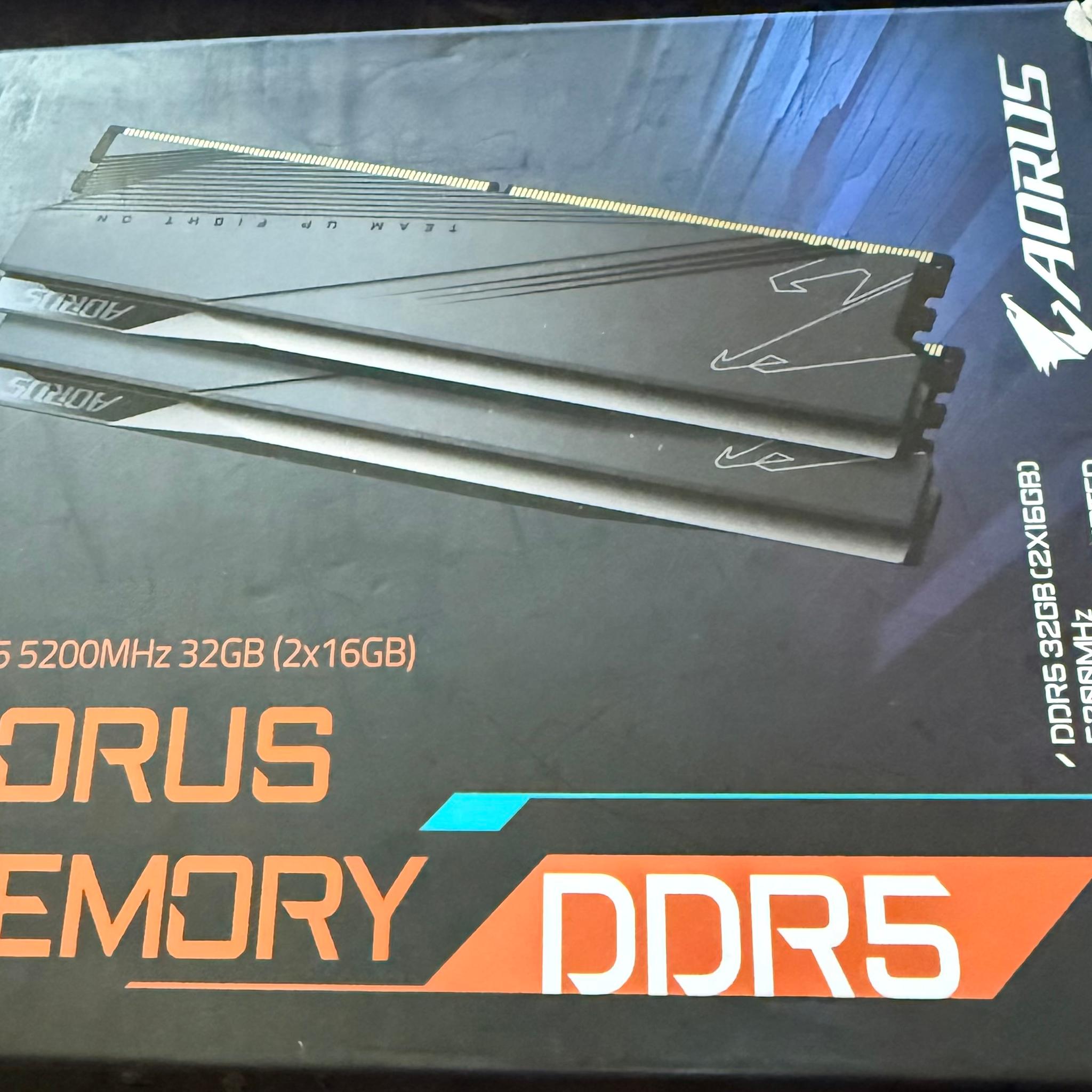 AORUS Memory DDR5 5200MHz 32GB Memory Kit, XMP 3.0