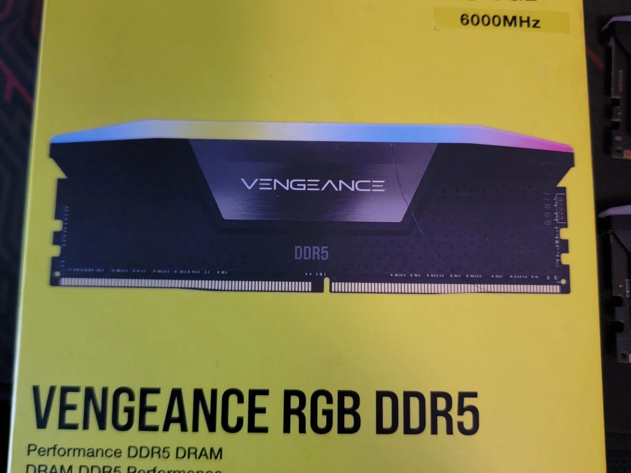 32GB 6000MHz DDR5 Vengeance RGB (16GB x 2)