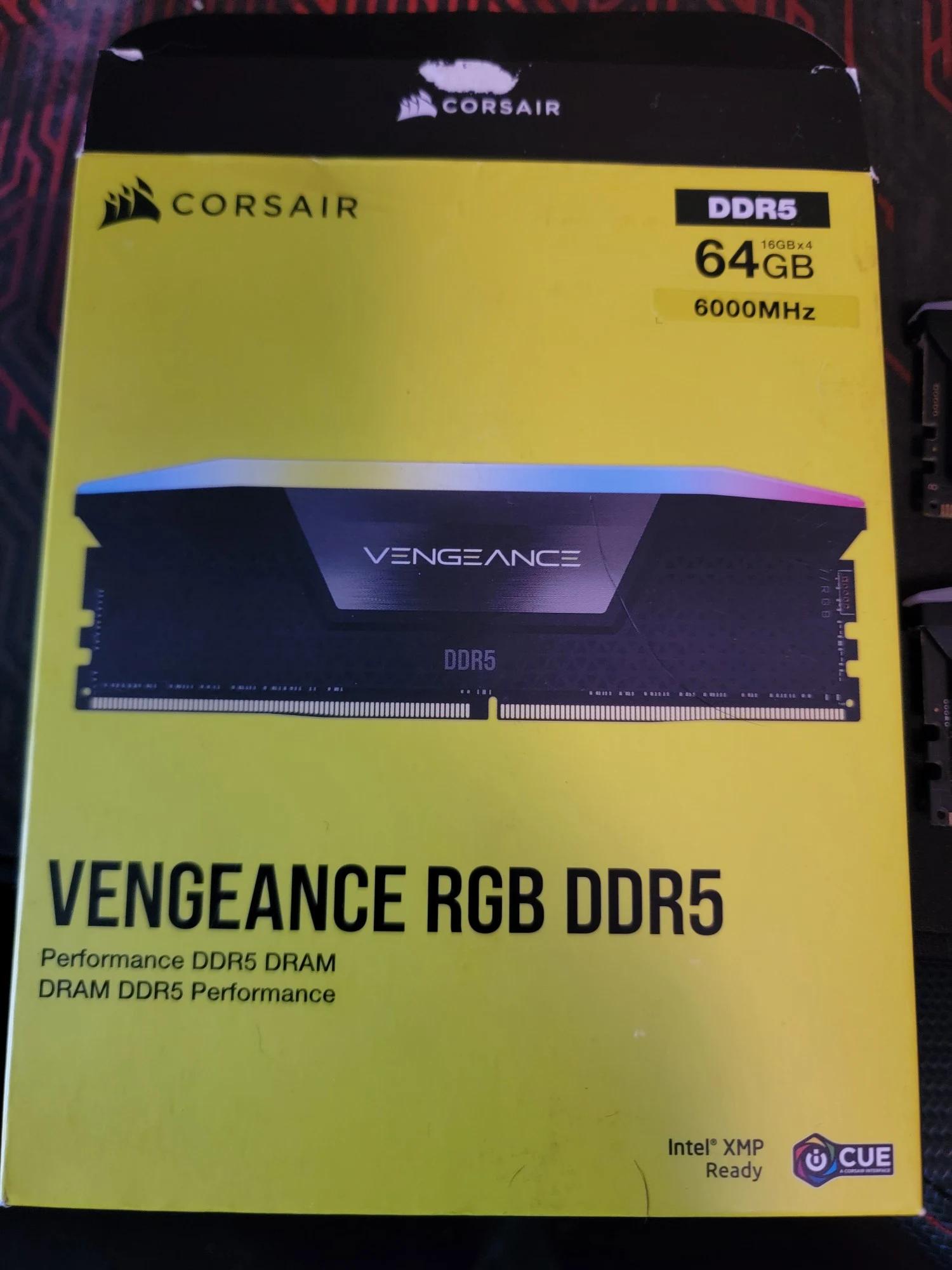32GB 6000MHz DDR5 Vengeance RGB (16GB x 2)
