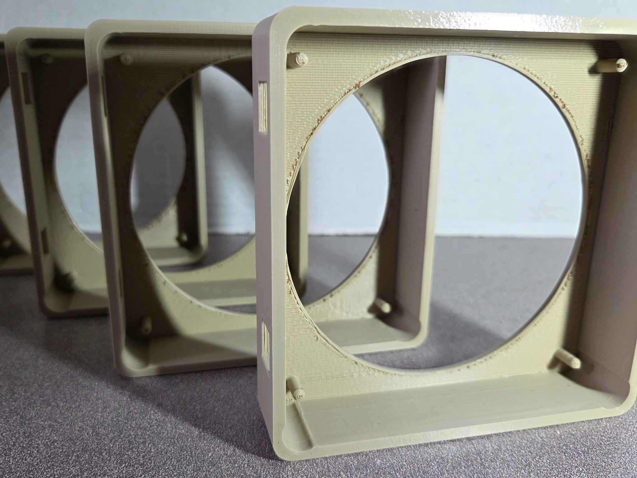 Custom Noctua NF-A12X25 Modular Fan Shrouds Only (No Fans) (4-Pack)