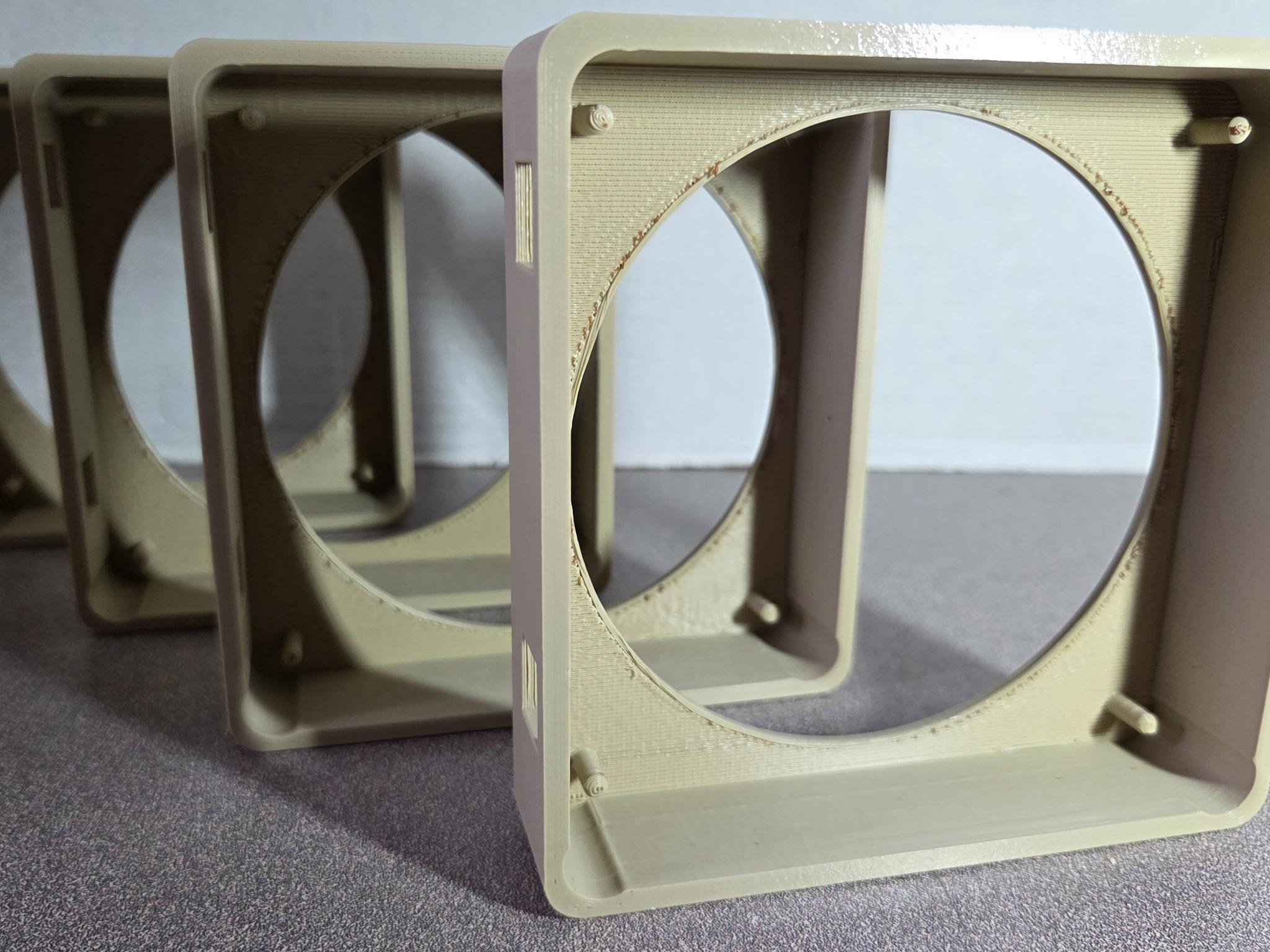 Custom Noctua NF-A12X25 Modular Fan Shrouds Only (No Fans) (4-Pack)