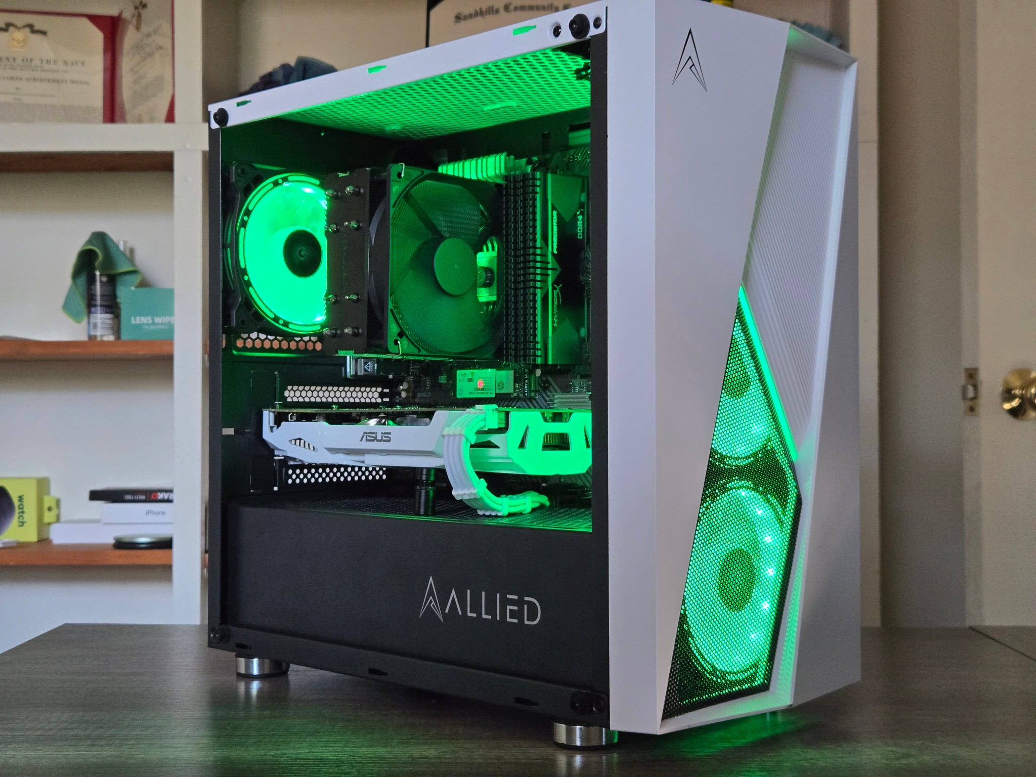 Black + White Gaming PC | Ryzen 5 2600 | GTX 1070 8GB | 16GB | 1TB | Wi-Fi + BT | 550W | ARGB