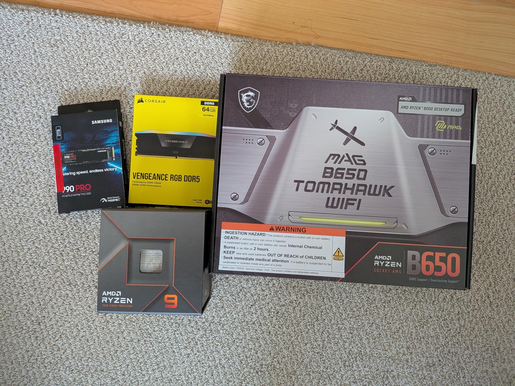 PC Build | Ryzen 9 7900x | 64 GB DDR5 | 2 TB SSD
