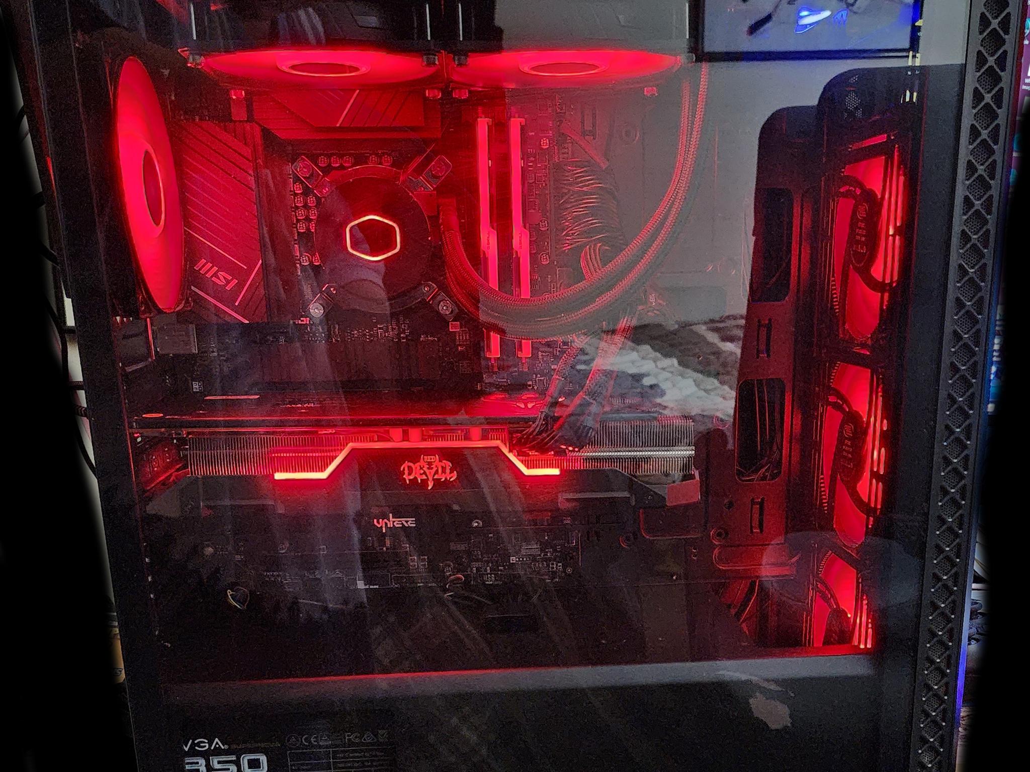 Intel i5 12400F AMD Power Color Red Devil 5700 Xt  MSI Pro Wifi MB 32GB DDR4 850w PSU