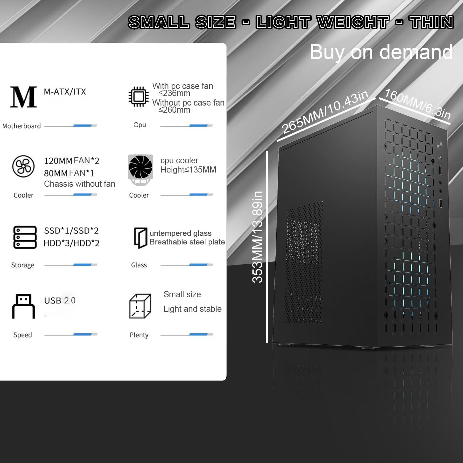 Liquid cooled Small Form Factor Ryzen 5 / 16GB DDR 4 / 512GB / GTX 1070