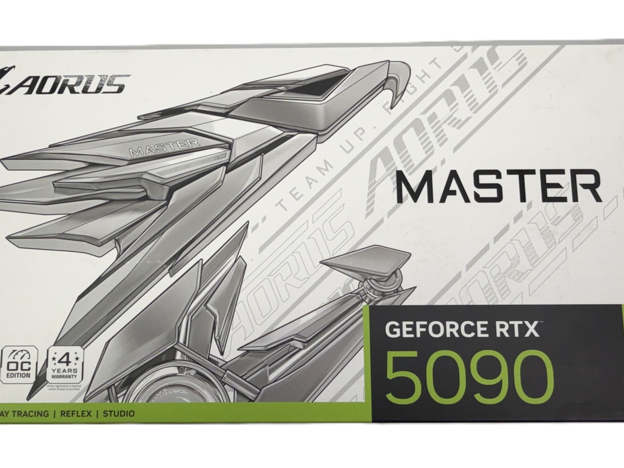 GIGABYTE AORUS GeForce RTX 5090 MASTER ICE 32GB GDDR7 (White) – Open Box, Never Installed