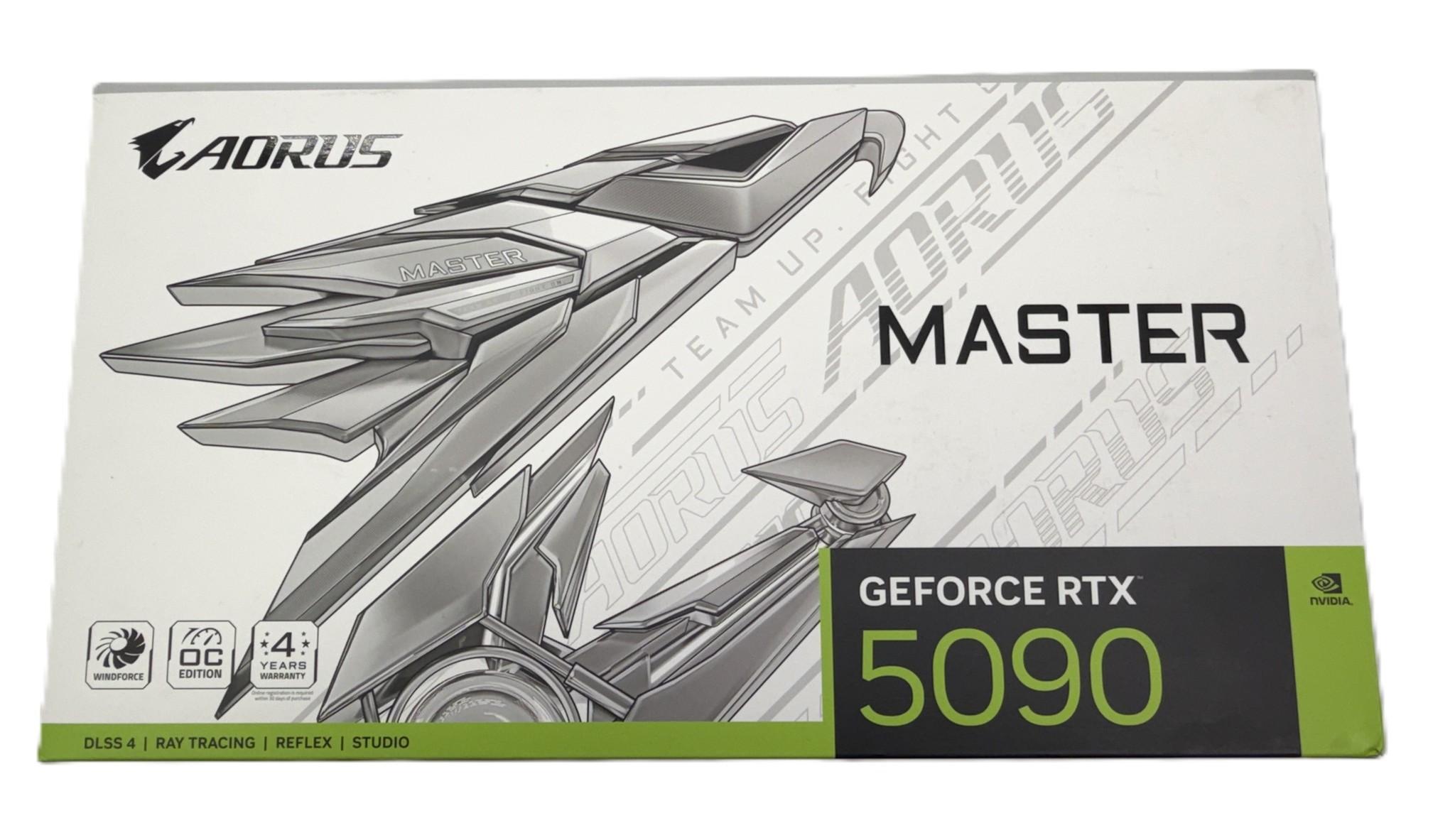 GIGABYTE AORUS GeForce RTX 5090 MASTER ICE 32GB GDDR7 (White) – Open Box, Never Installed