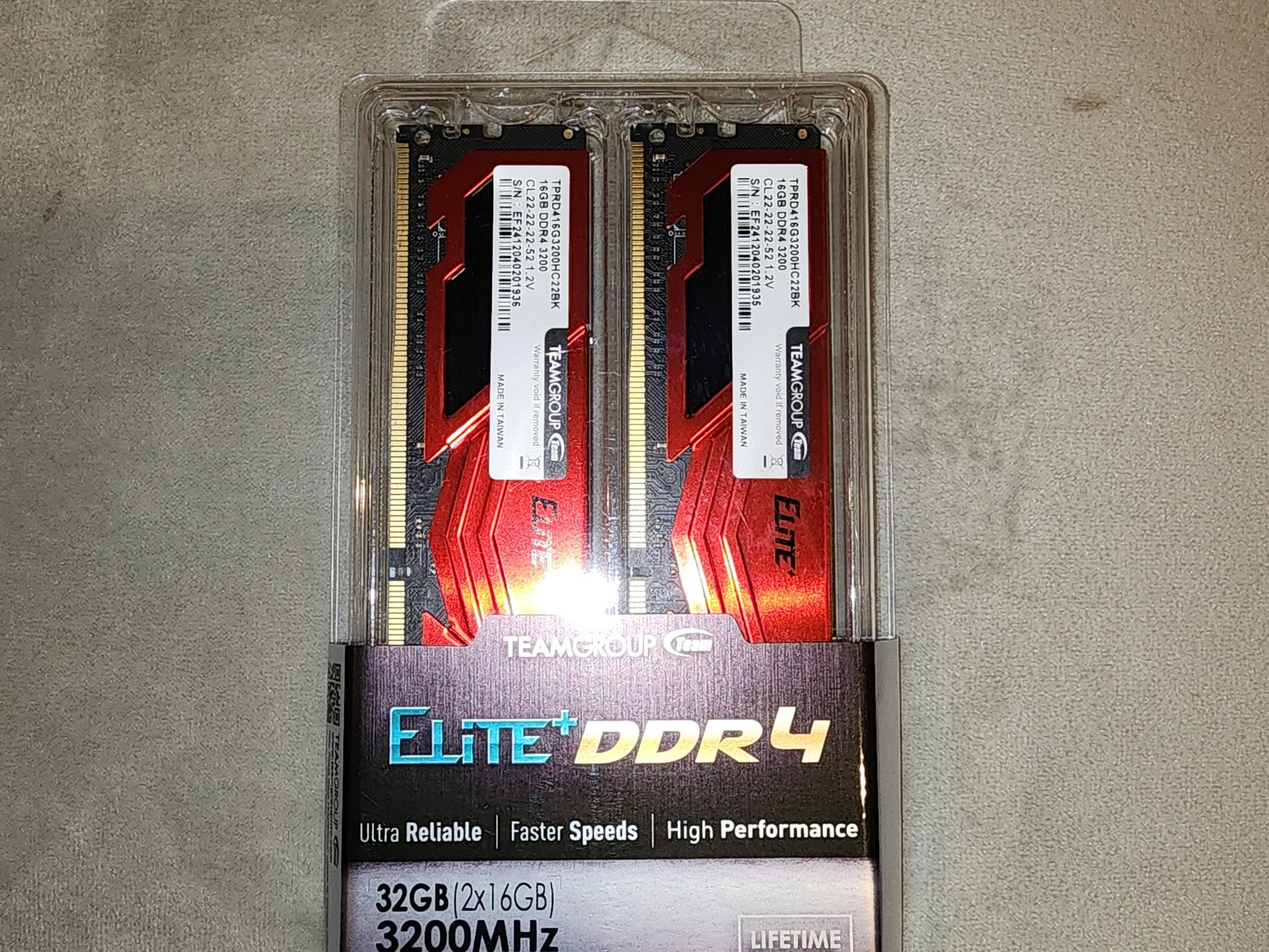 TEAMGROUP Elite DDR4 RAM 2x16 (32GB) 3200MHz