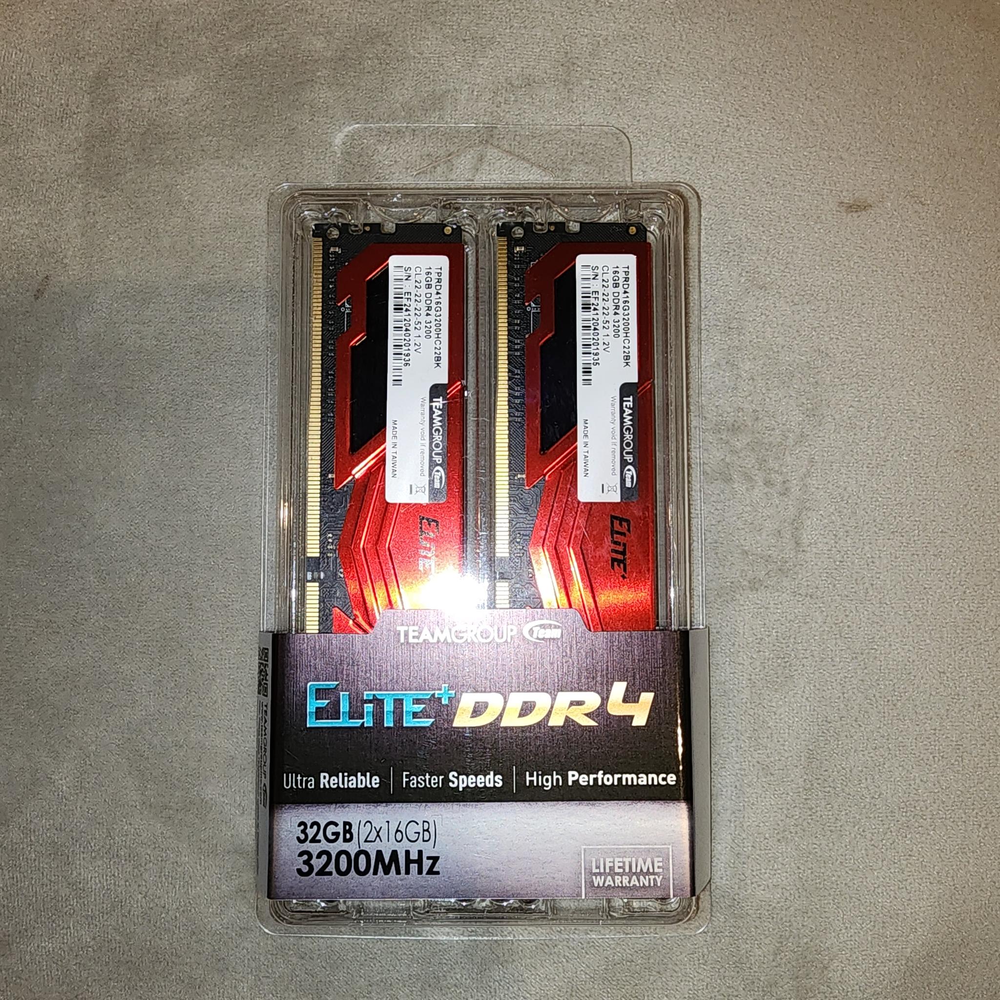 TEAMGROUP Elite DDR4 RAM 2x16 (32GB) 3200MHz