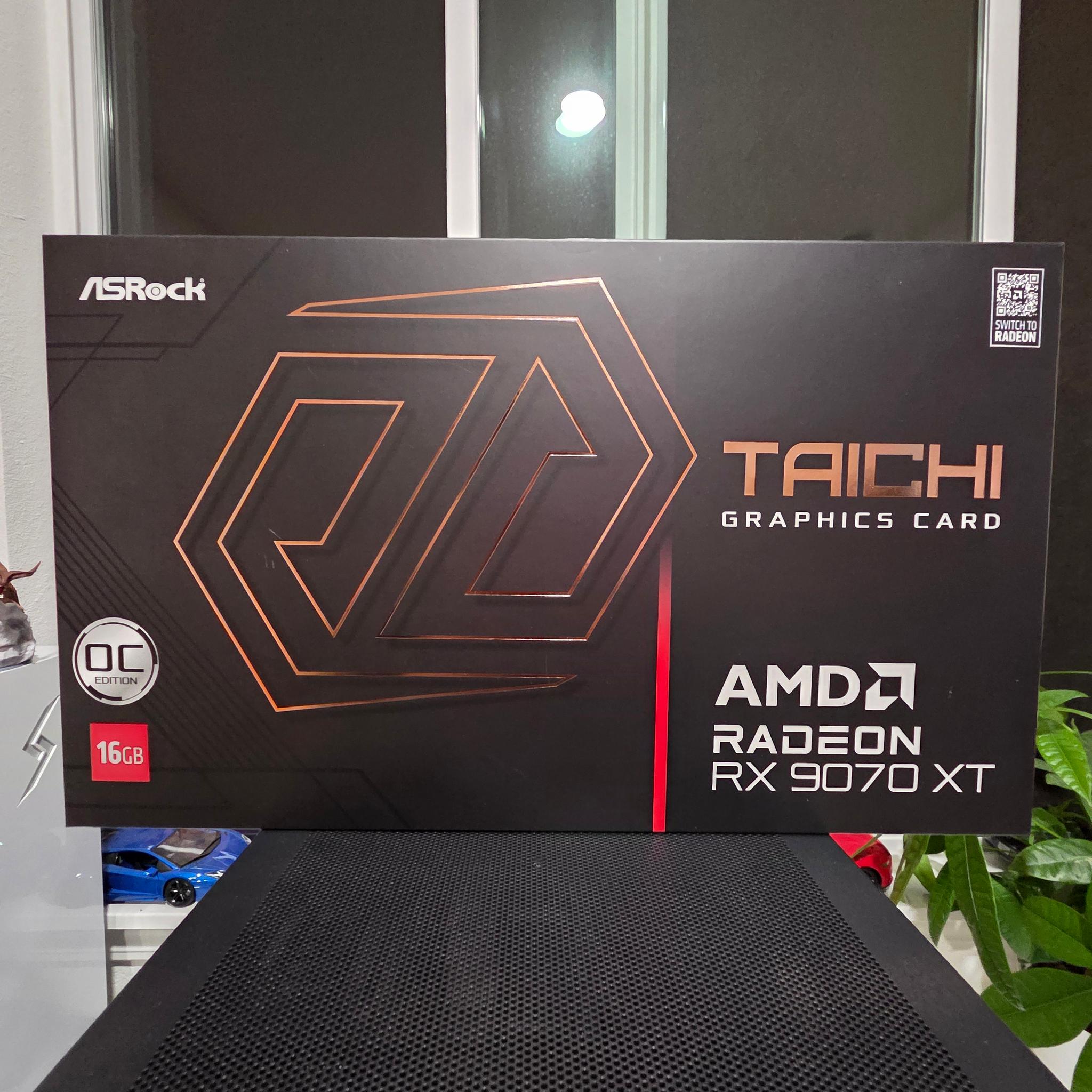 ASRock AMD Radeon RX 9070 XT Taichi Overclocked Triple Fan 16GB GDDR6 PCIe 5.0 Graphics Card