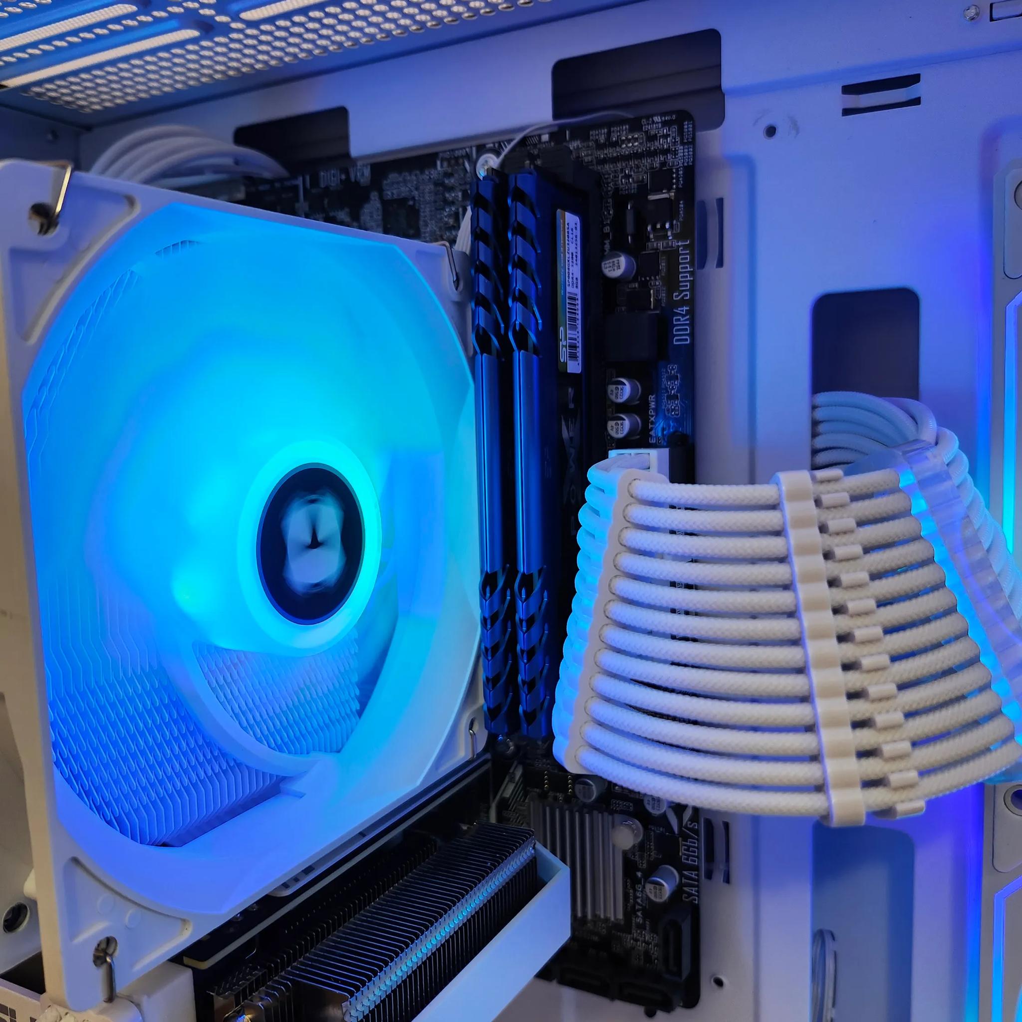 🤍All white Gaming/Streaming 1440p Beast PC RTX 3060 12GB  Ryzen 5 5600 | 16GB RAM | 1TB NVME | WiFi