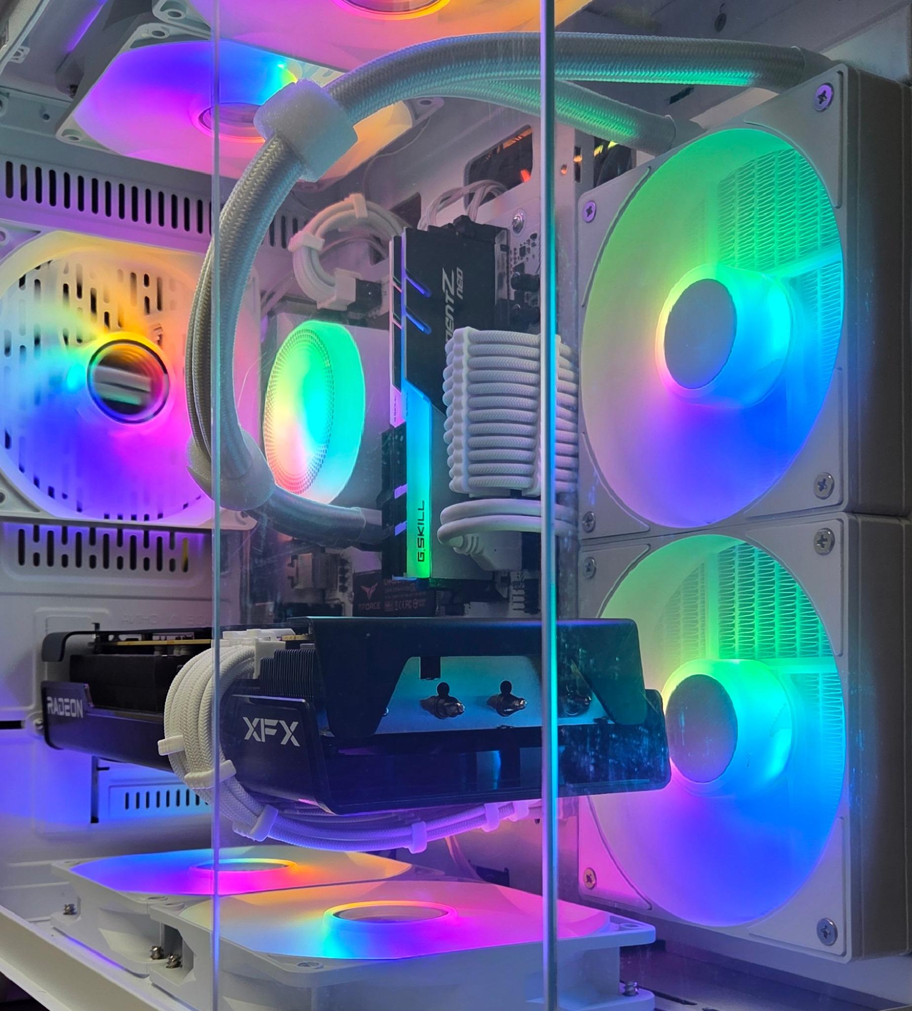 UDGX WhiteForge — Ryzen 5 • RX 7600 XT 16GB — 1080p/1440p Gaming PC